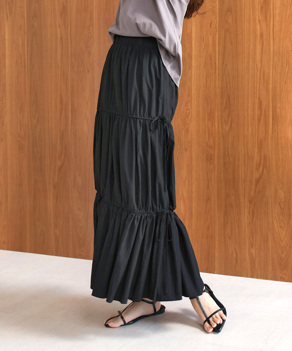 リボンティアードスカート