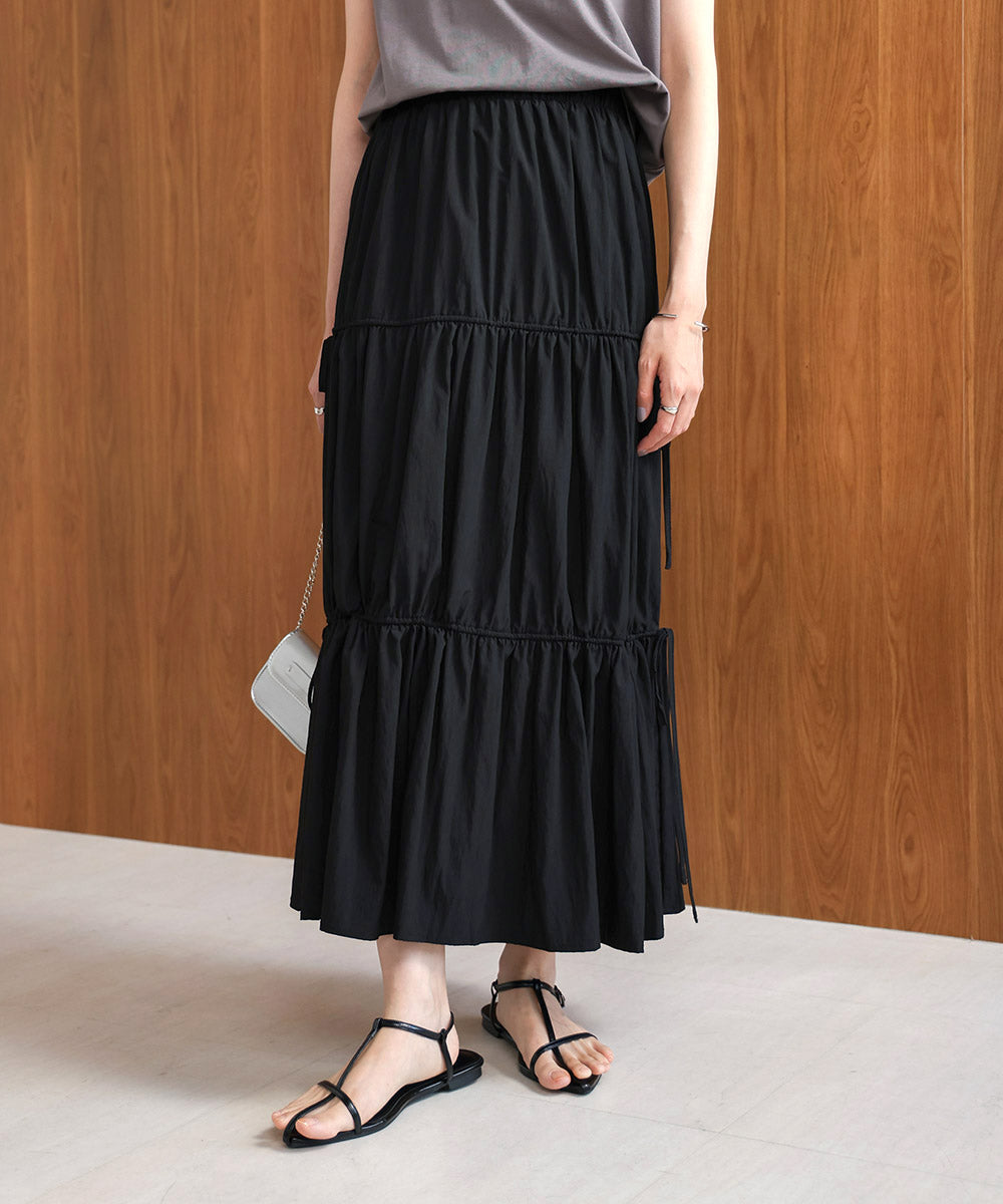 リボンティアードスカート