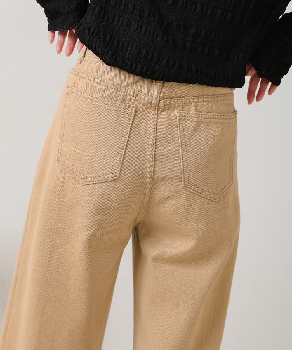 タックワイドパンツ