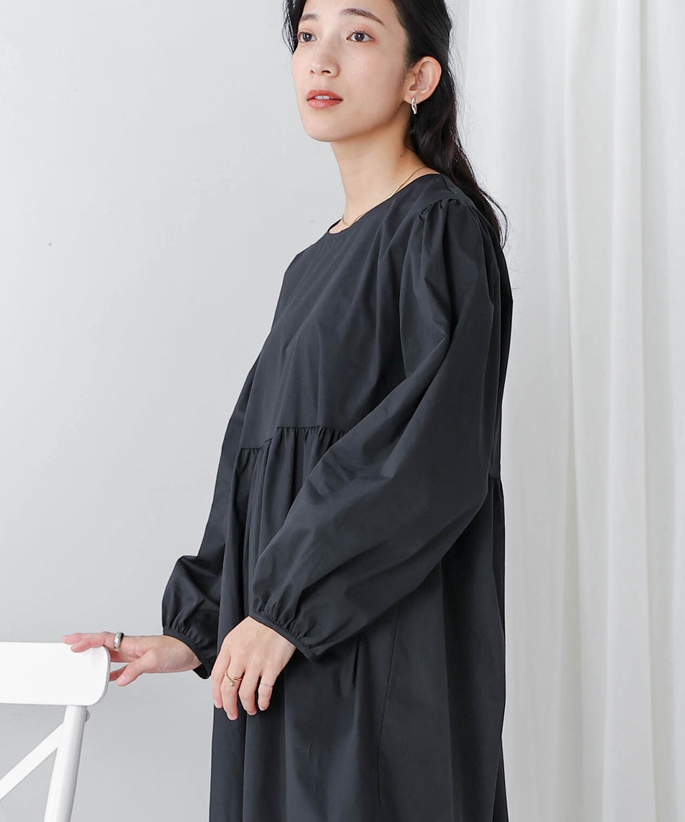 【WEB限定】ギャザー切替ワンピース