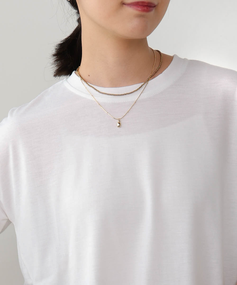 【WEB限定】ストライプドッキングティアードプルオーバー