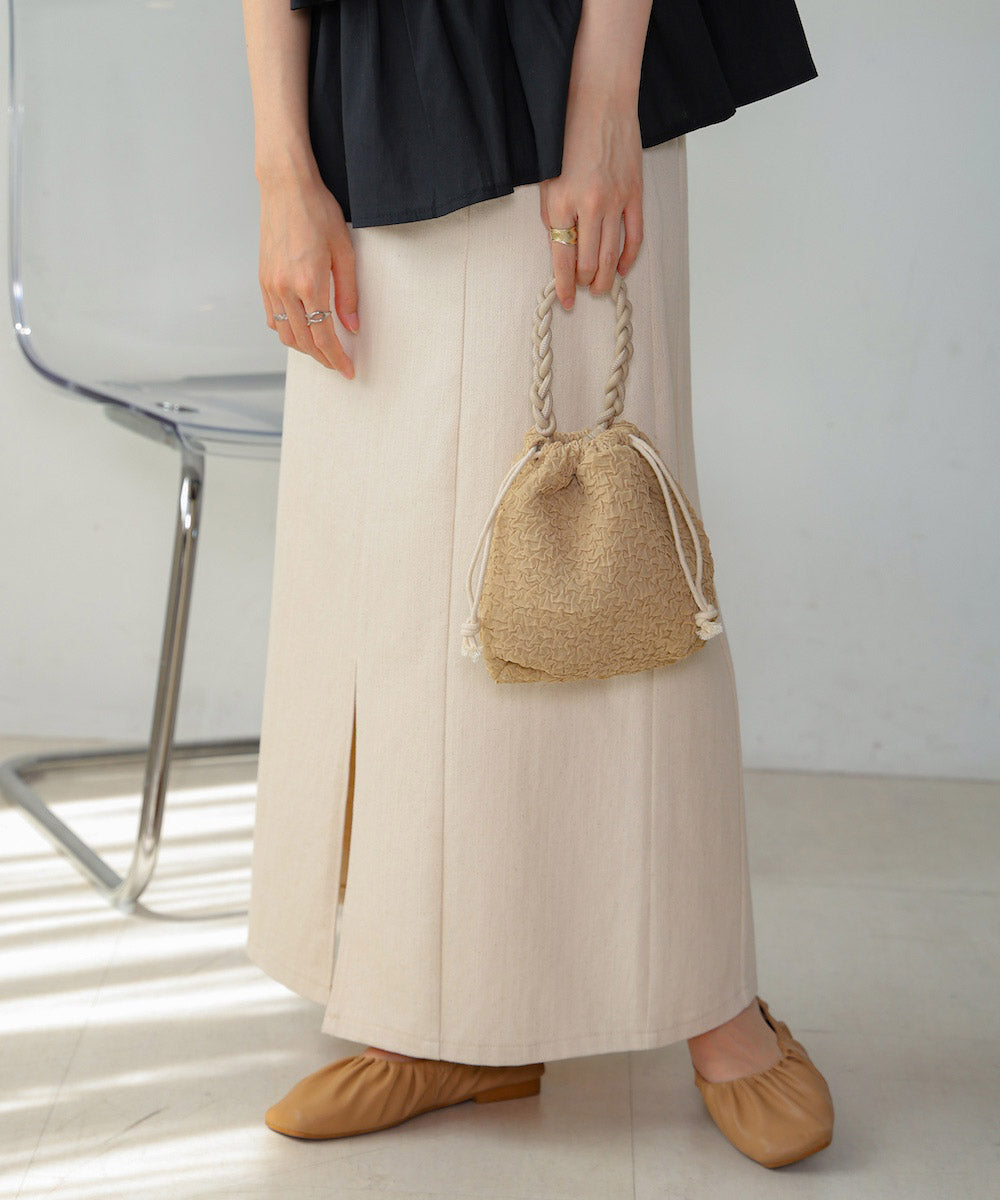 編みハンドル巾着BAG