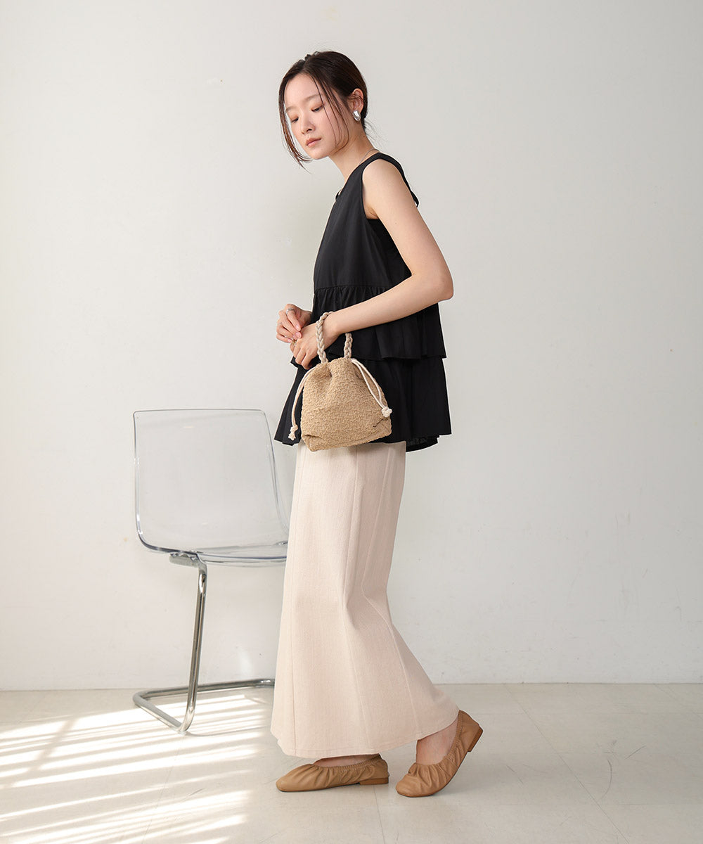 編みハンドル巾着BAG