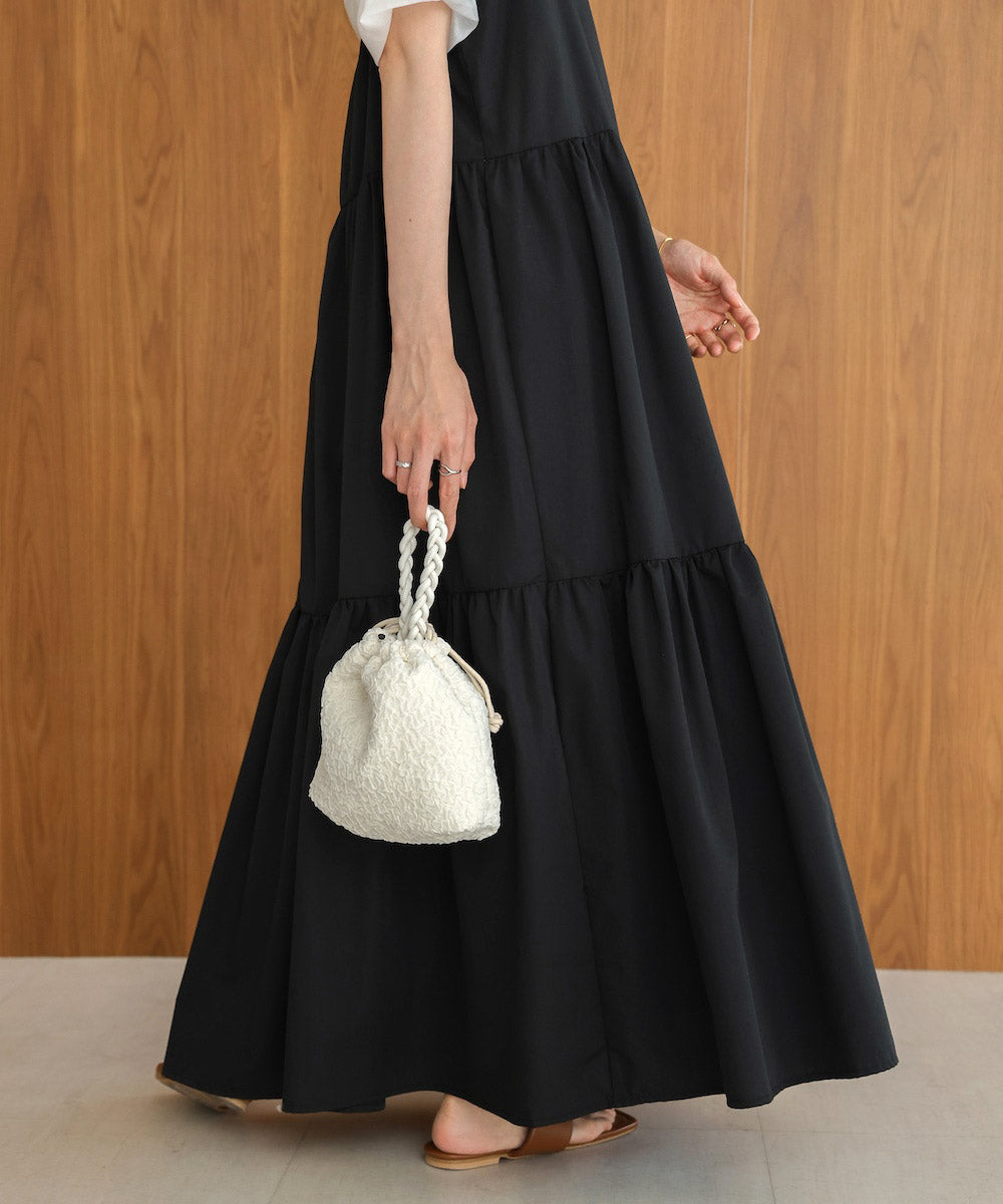 編みハンドル巾着BAG