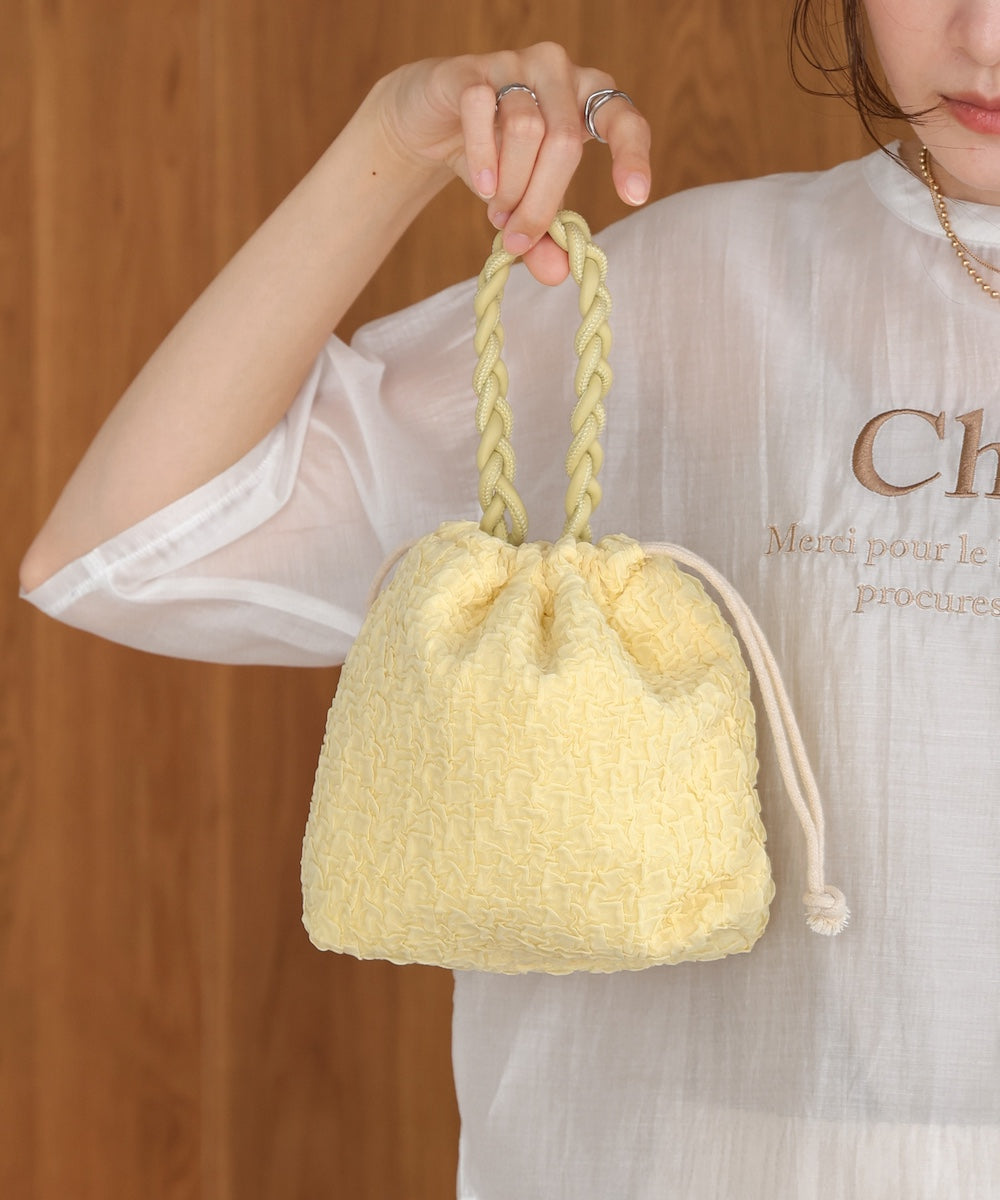 編みハンドル巾着BAG