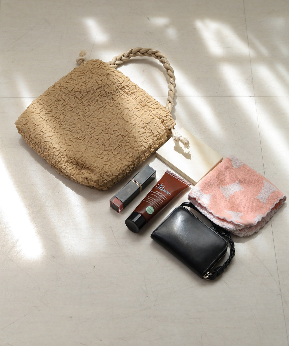 編みハンドル巾着BAG