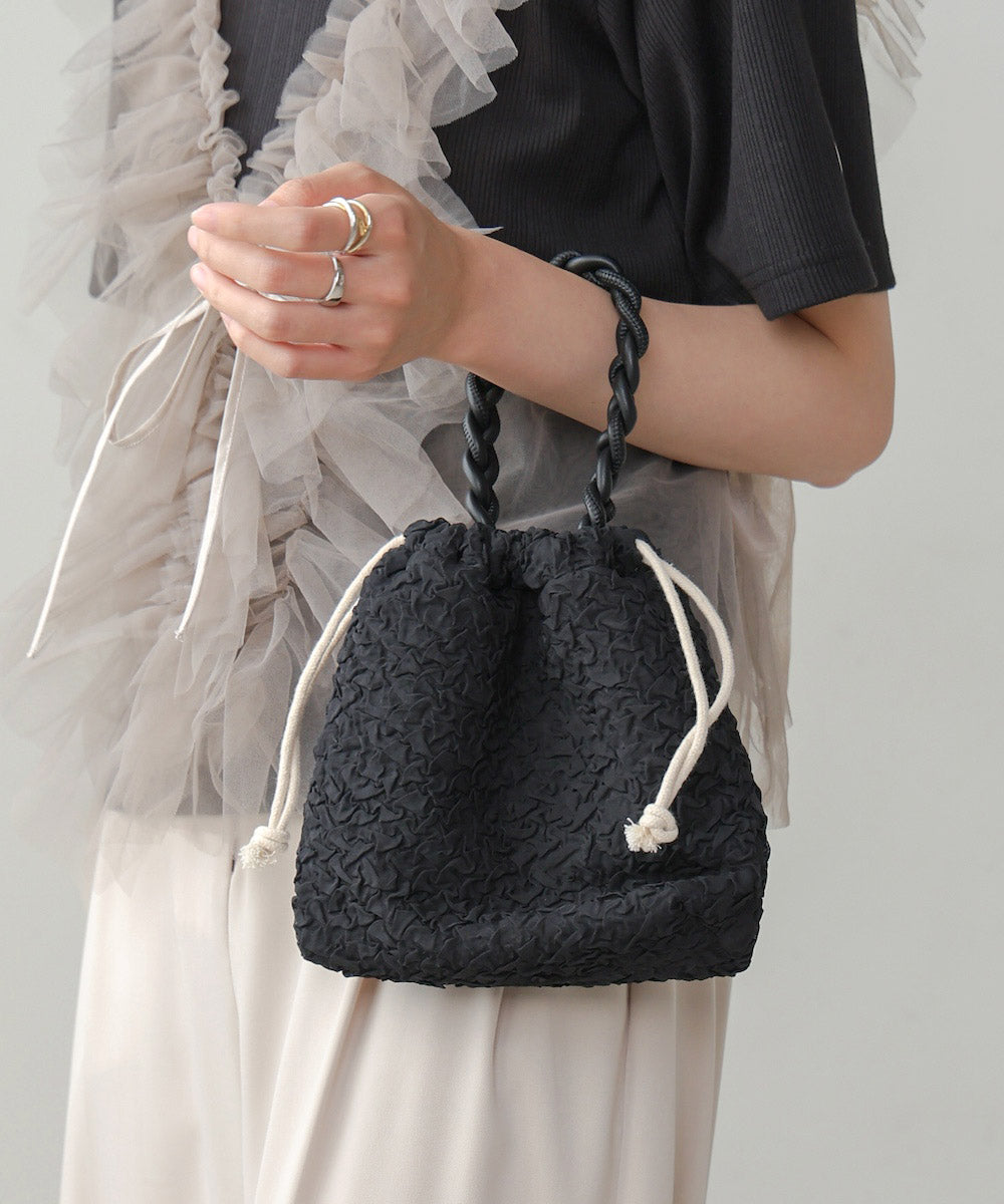 編みハンドル巾着BAG