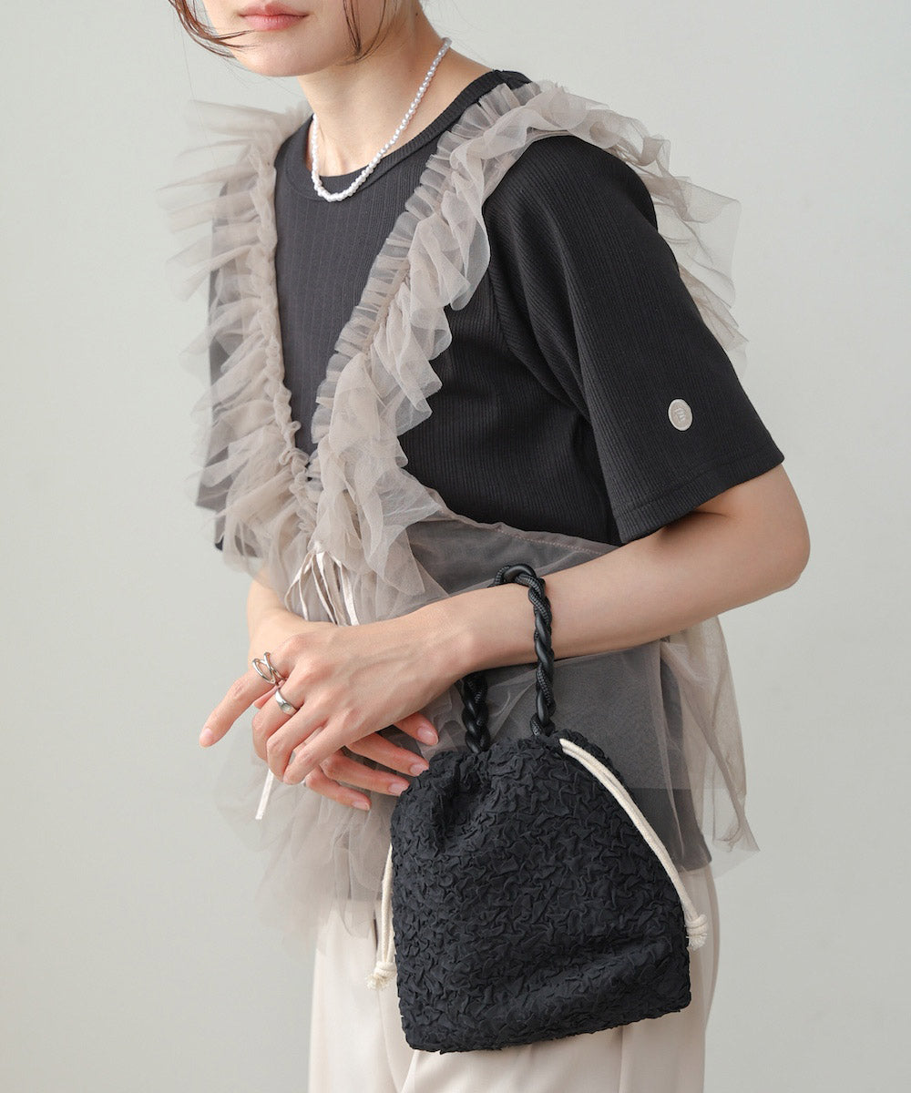 編みハンドル巾着BAG