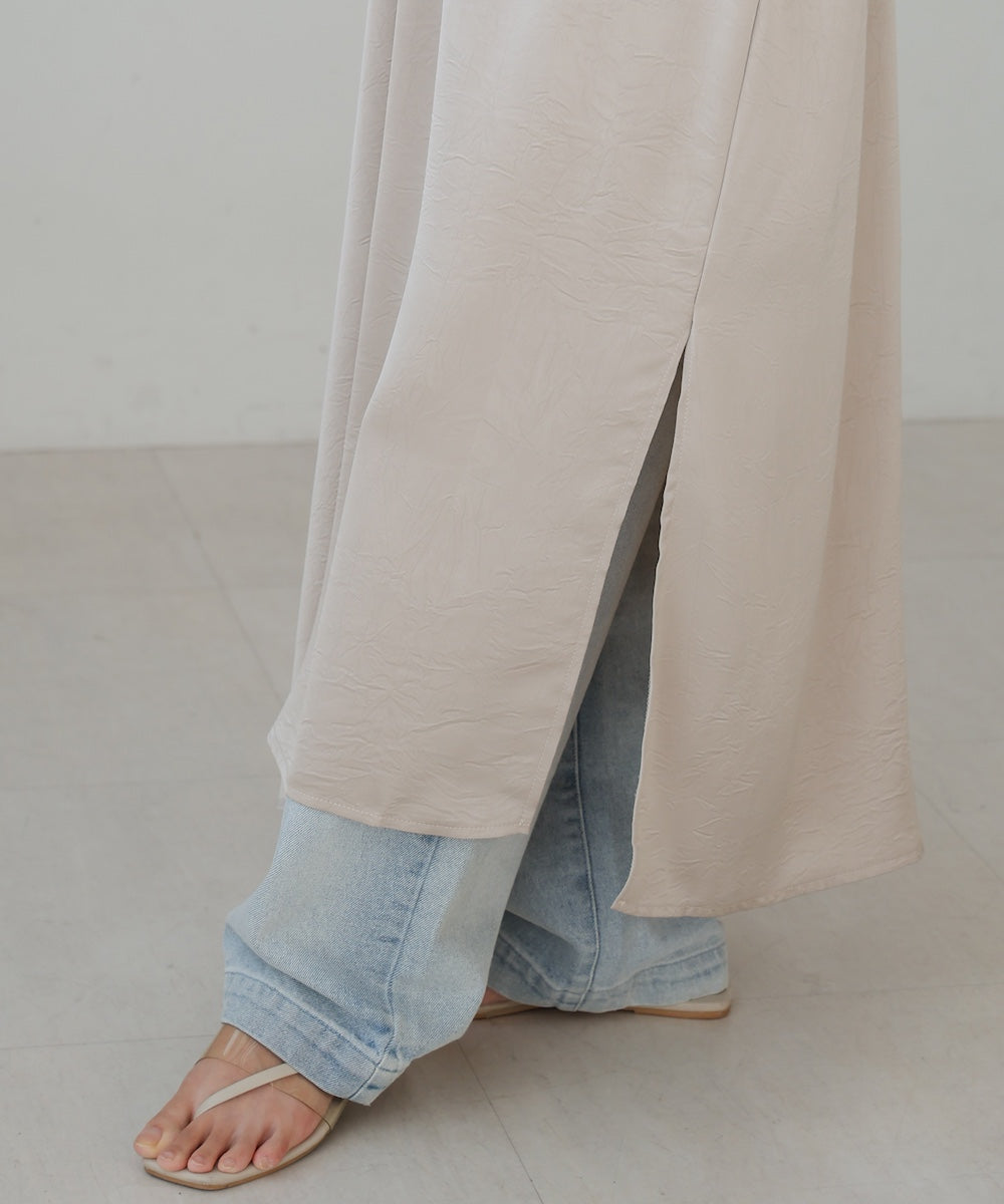 ギャザースリーブワンピース