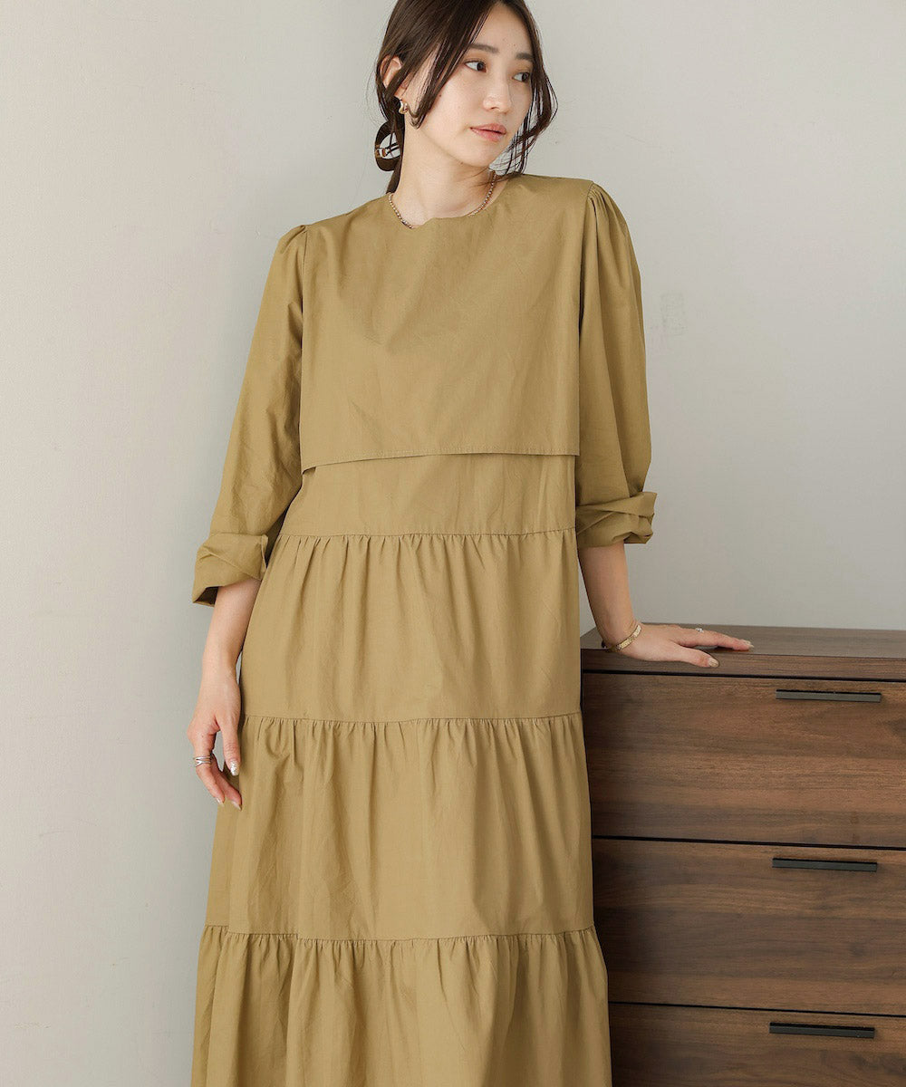 ティアードフレアワンピース