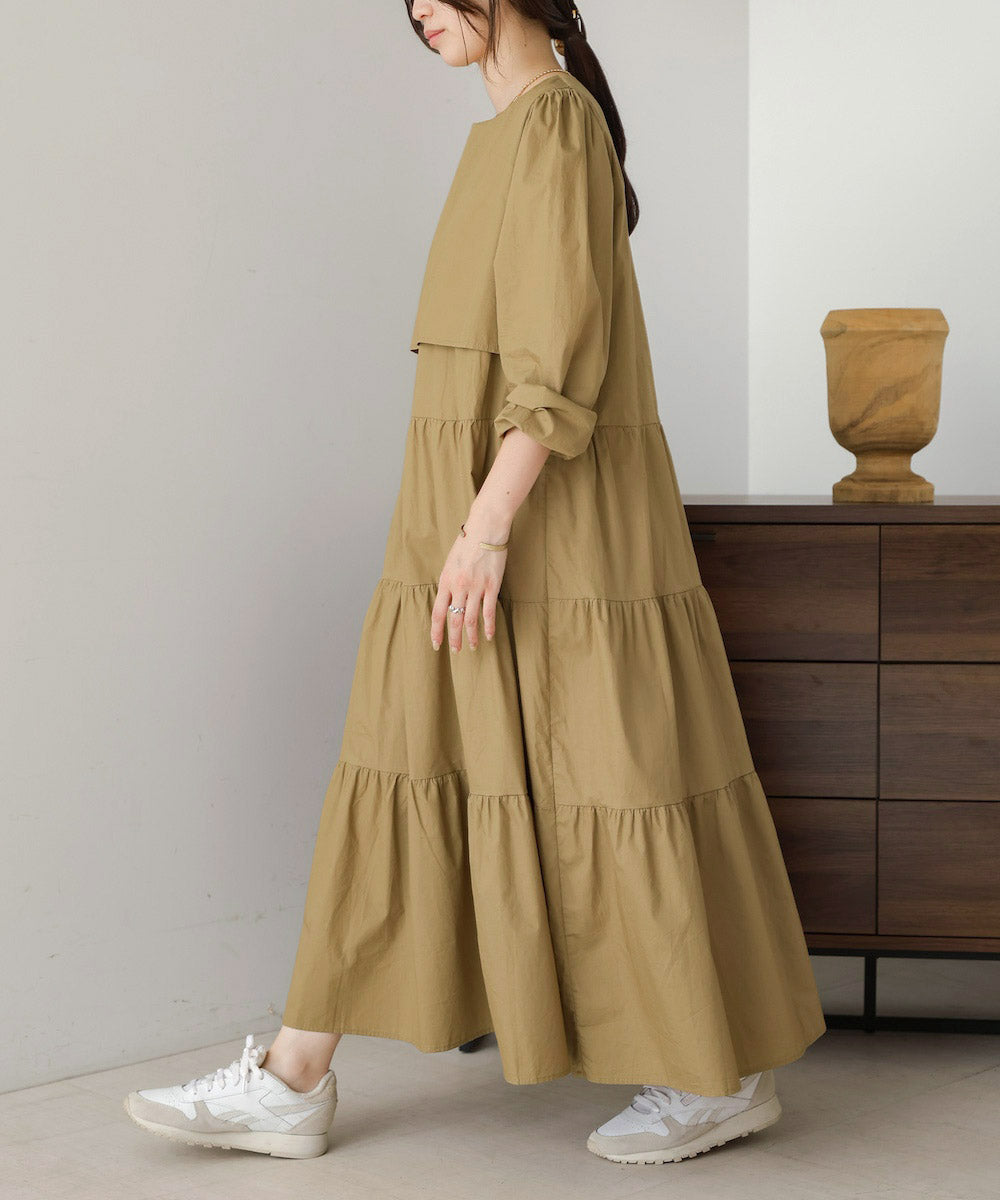 ティアードフレアワンピース