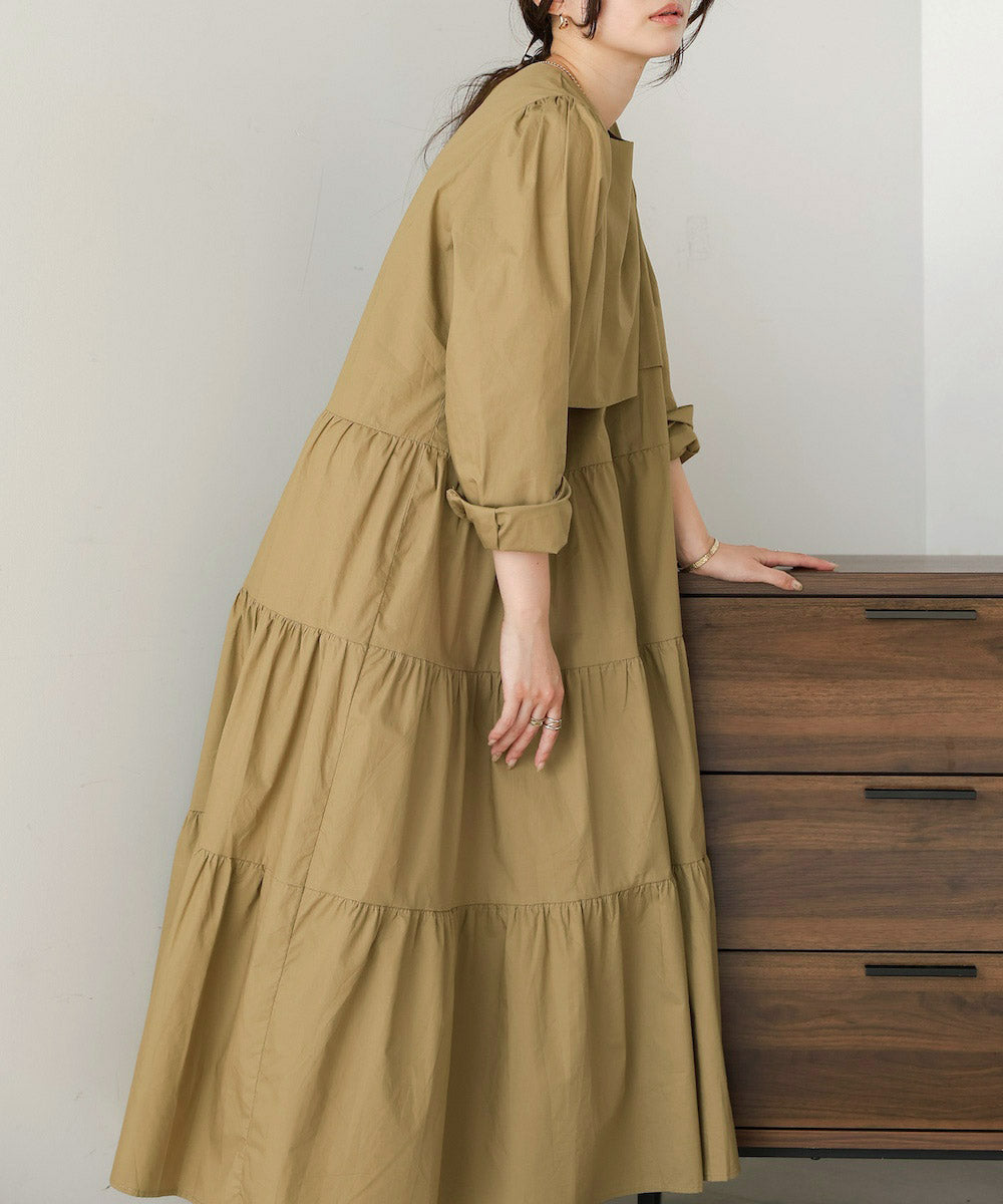 ティアードフレアワンピース