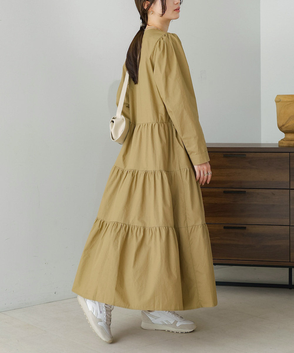 ティアードフレアワンピース