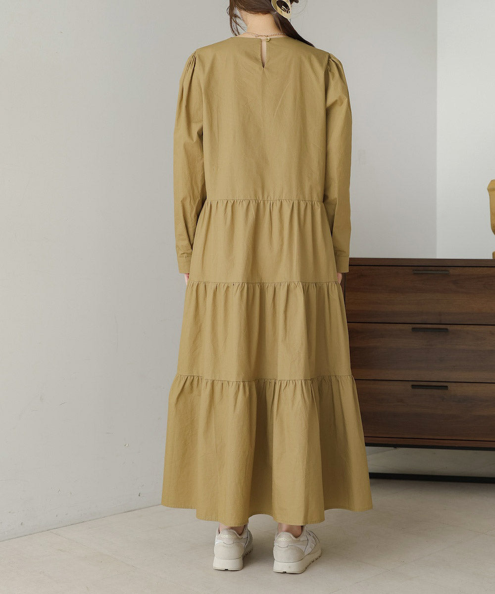 ティアードフレアワンピース