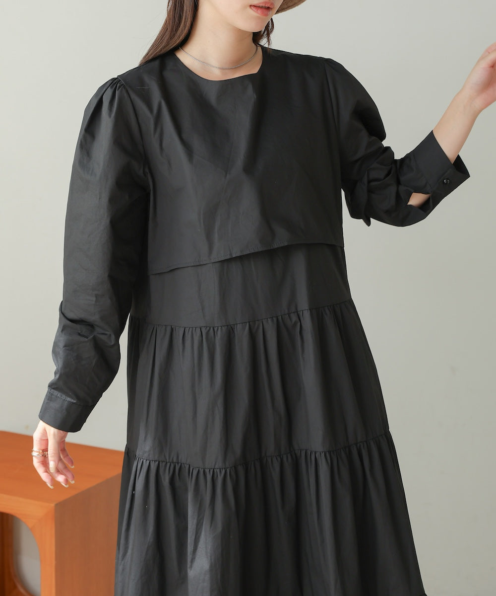 ティアードフレアワンピース