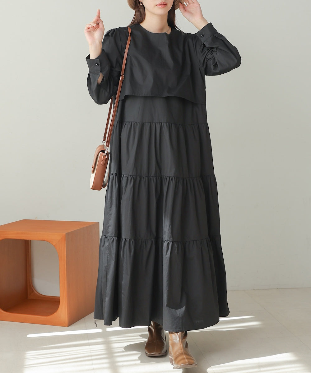 ティアードフレアワンピース