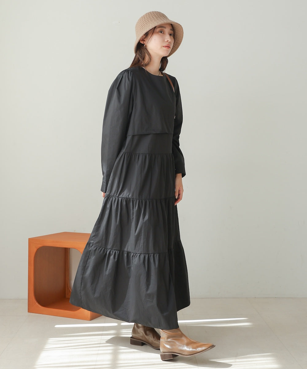 ティアードフレアワンピース