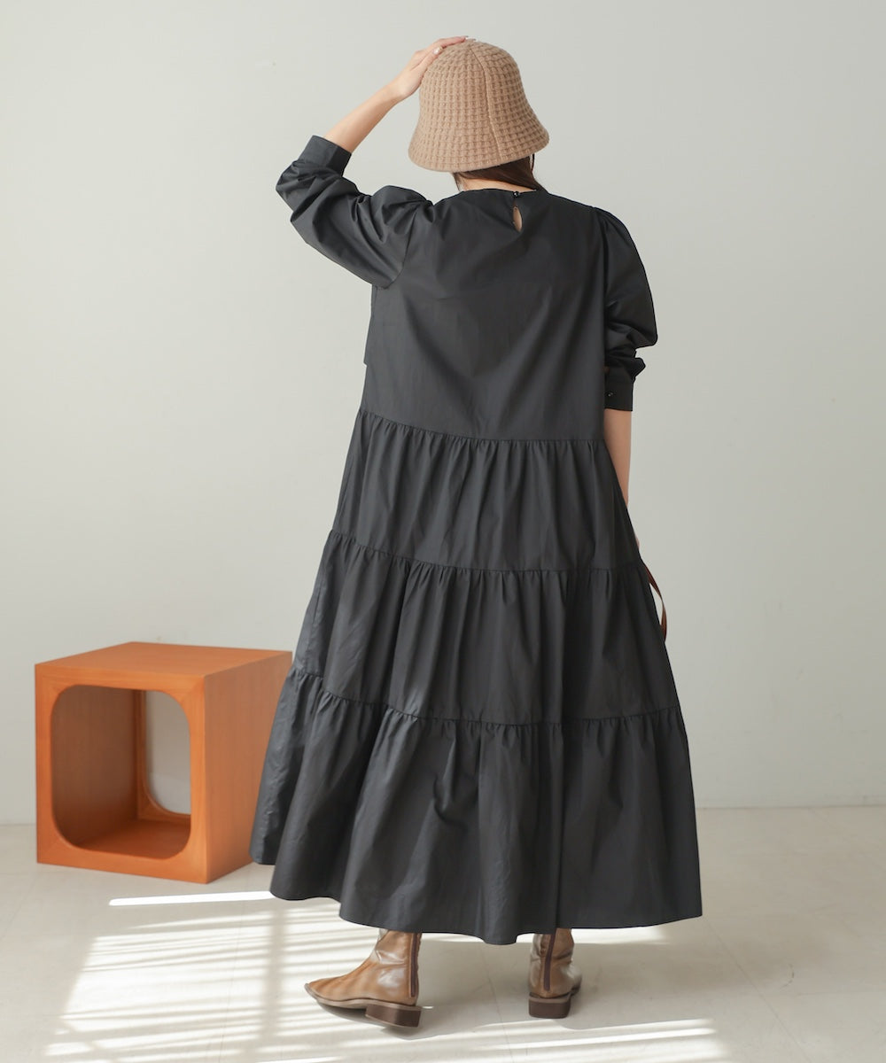 ティアードフレアワンピース
