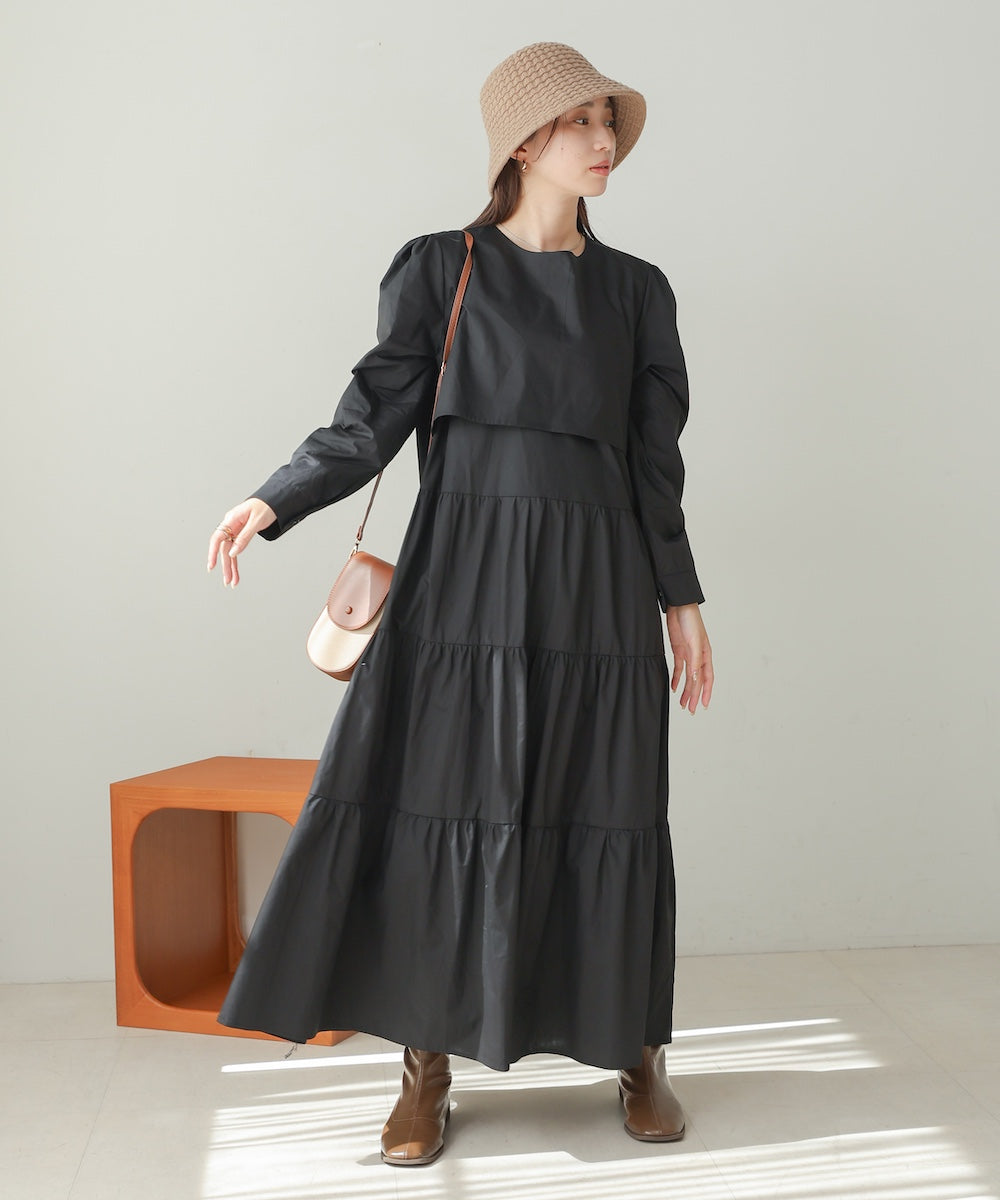 ティアードフレアワンピース