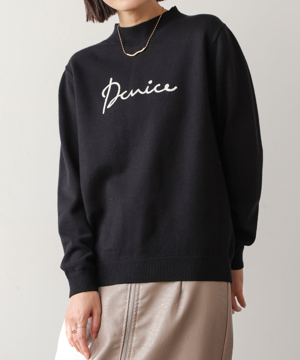 刺繡ロゴニット