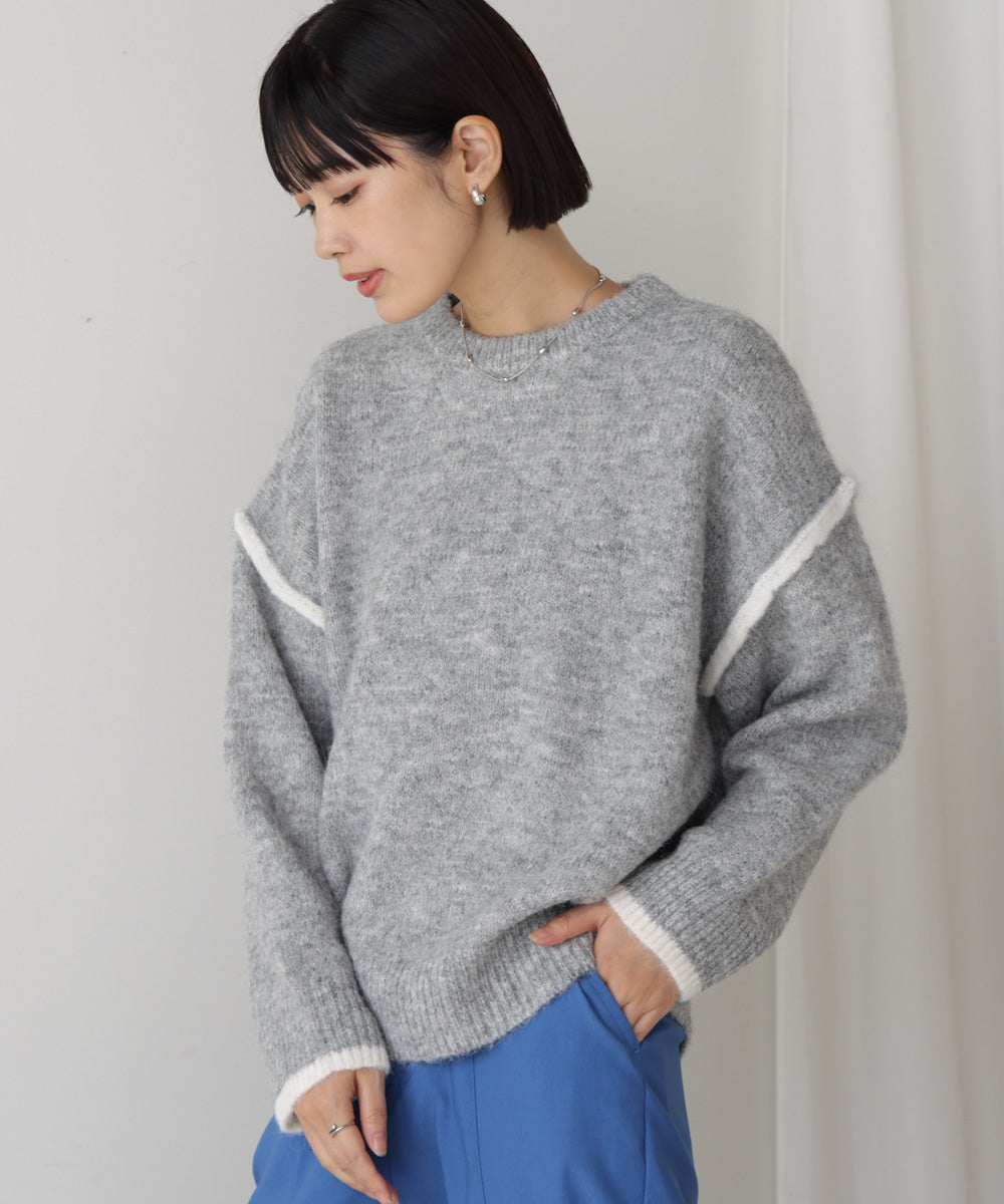 配色デザインニット