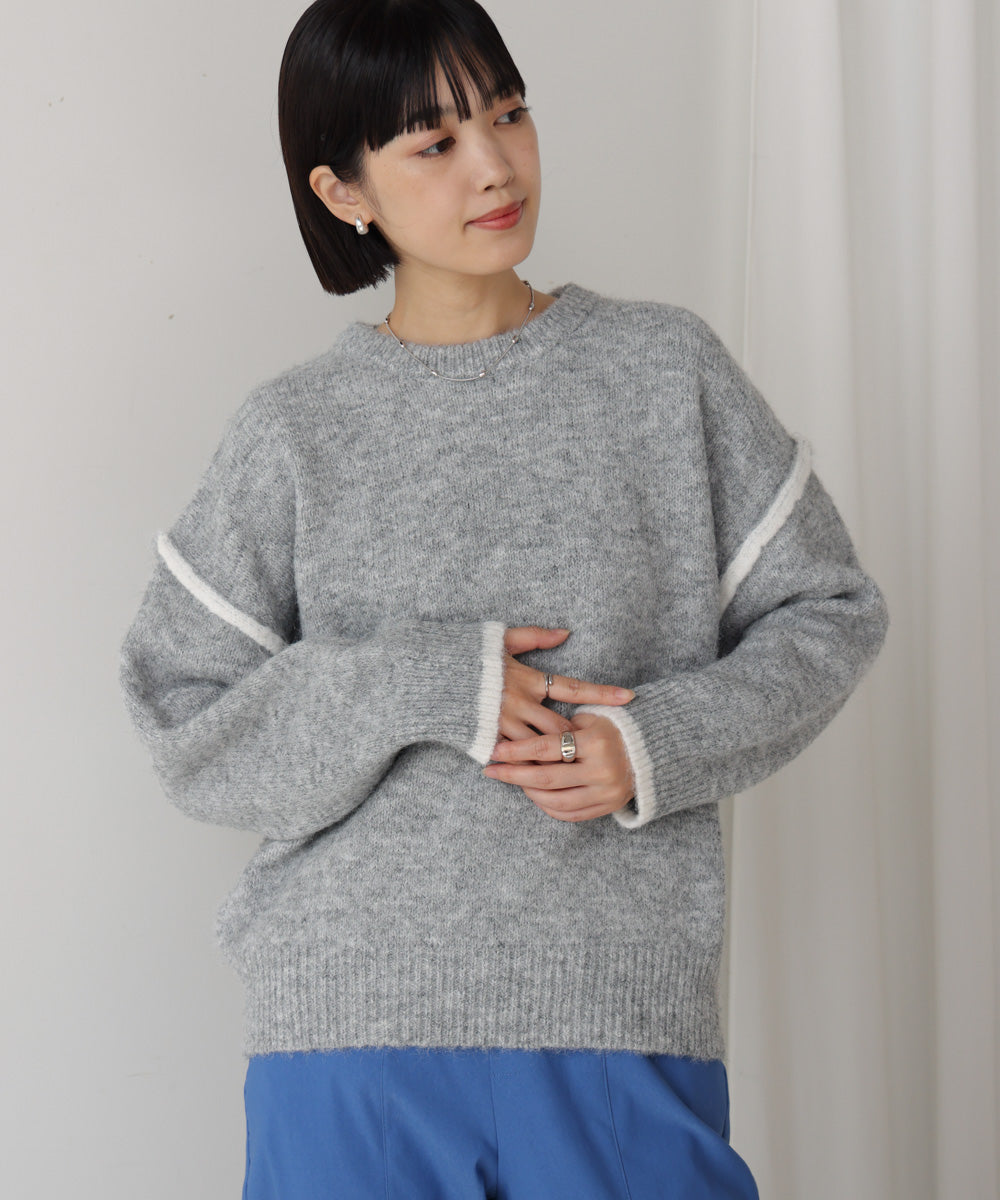 配色デザインニット