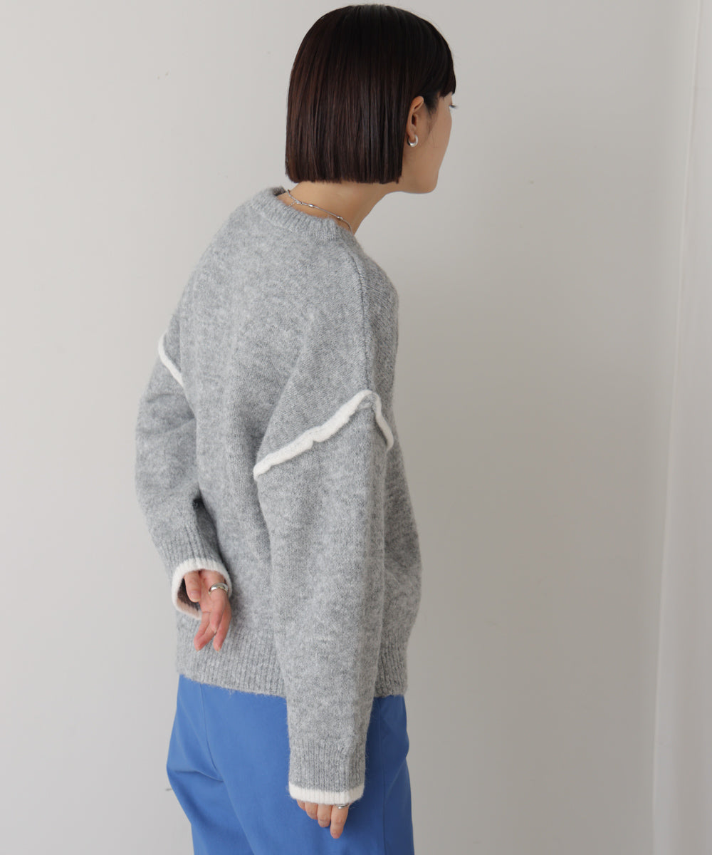 配色デザインニット