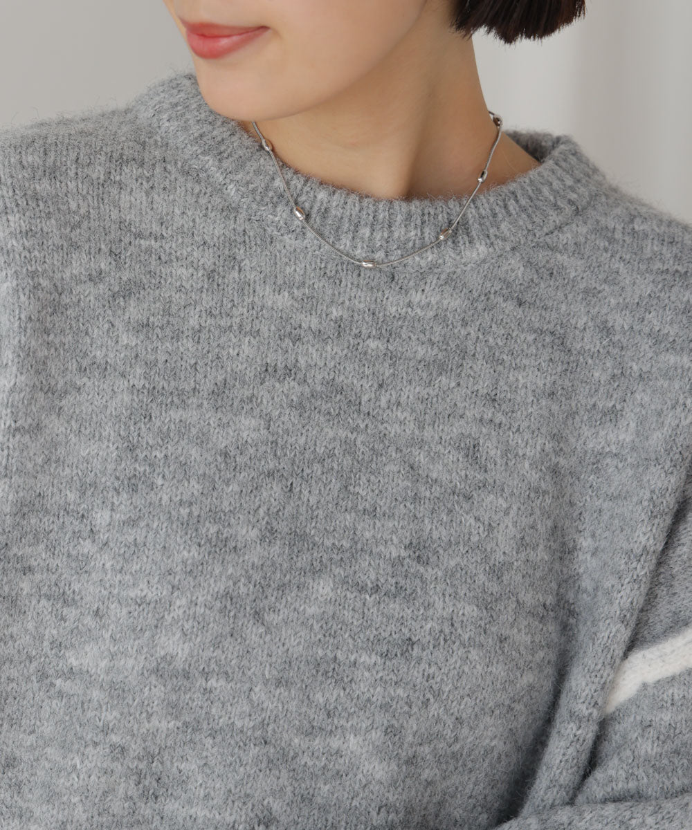 配色デザインニット