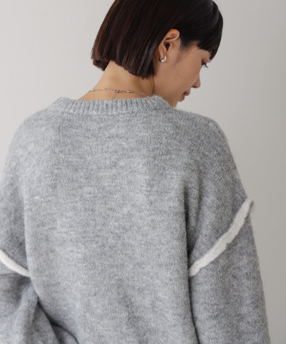 配色デザインニット