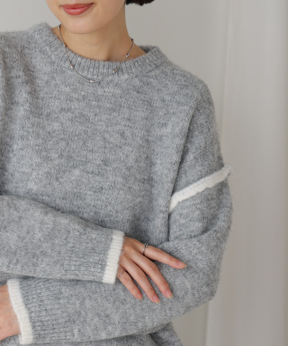 配色デザインニット