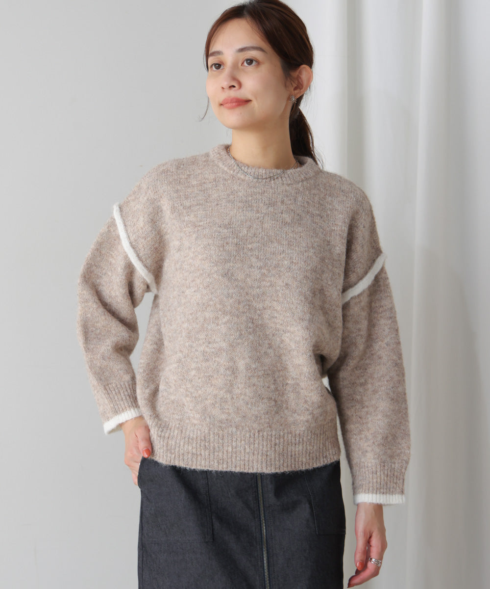 配色デザインニット