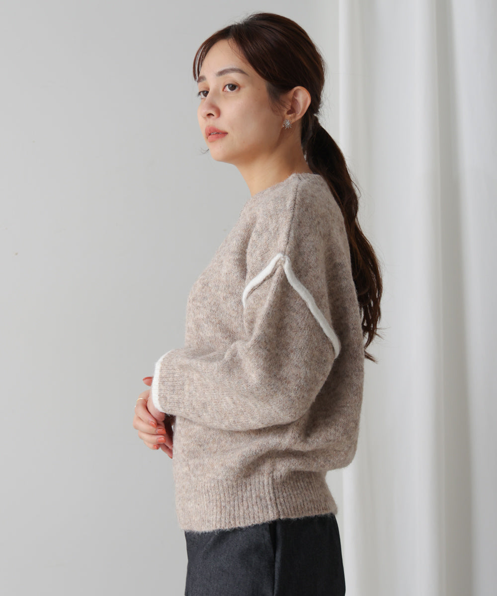 配色デザインニット