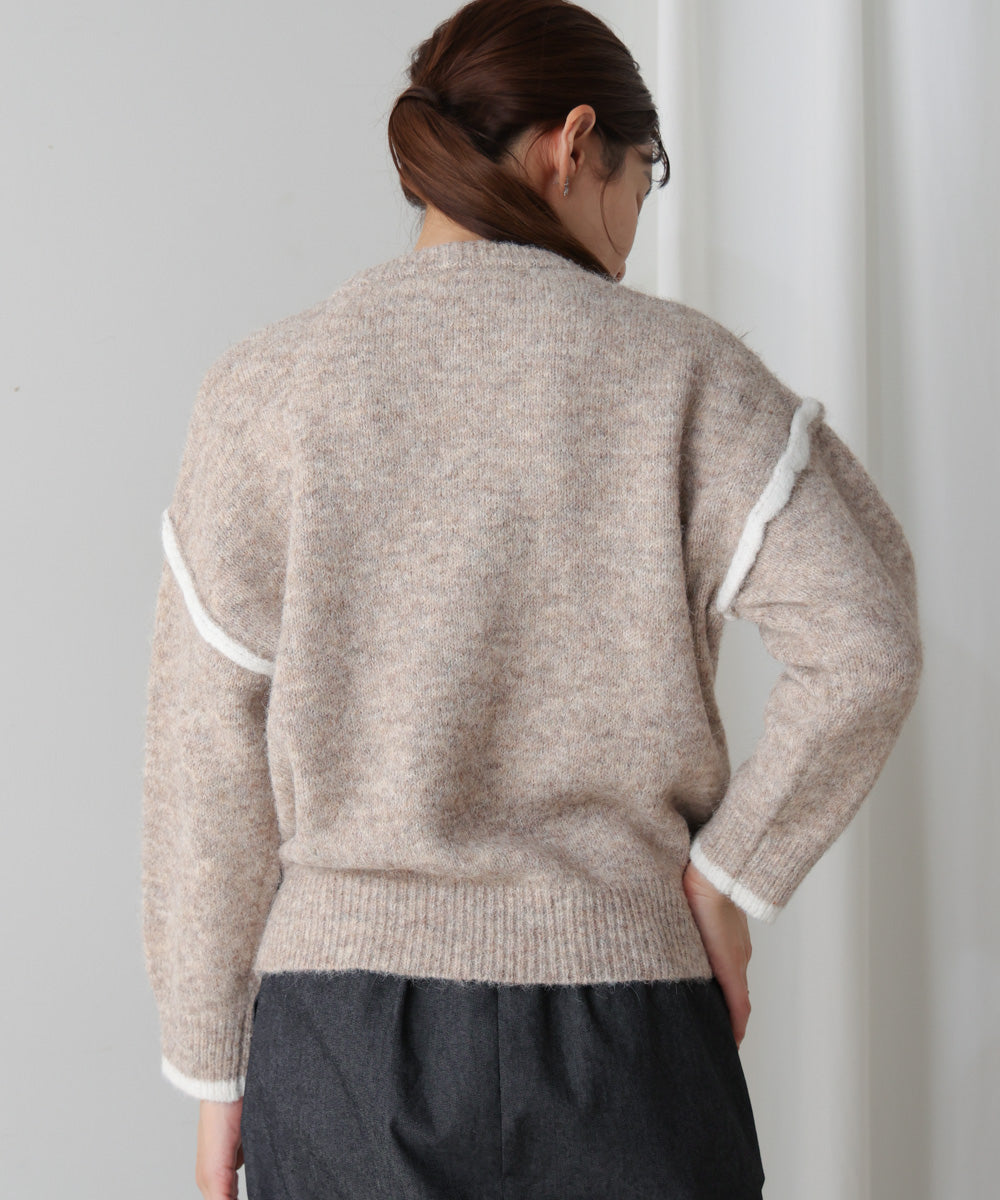 配色デザインニット