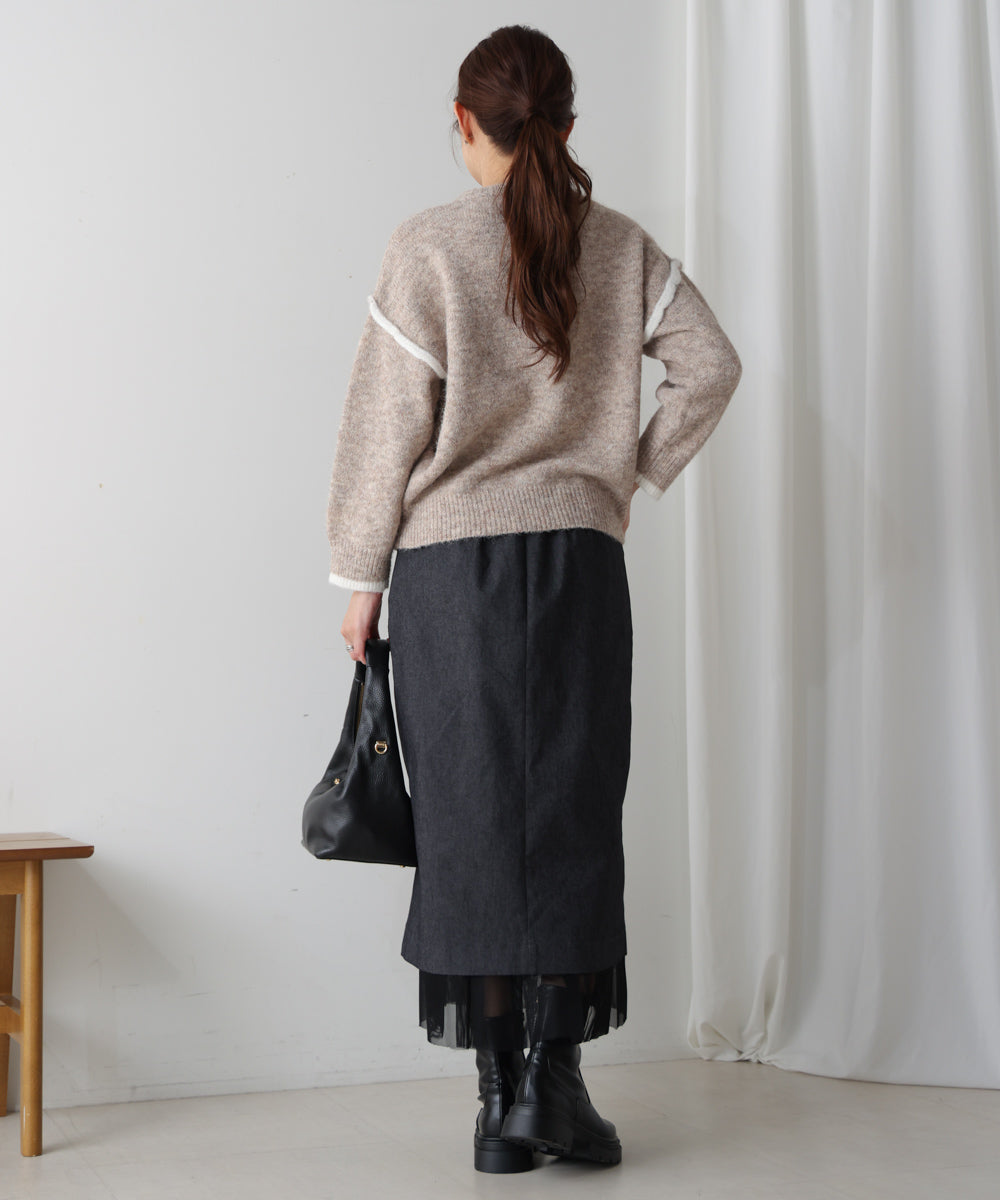 配色デザインニット