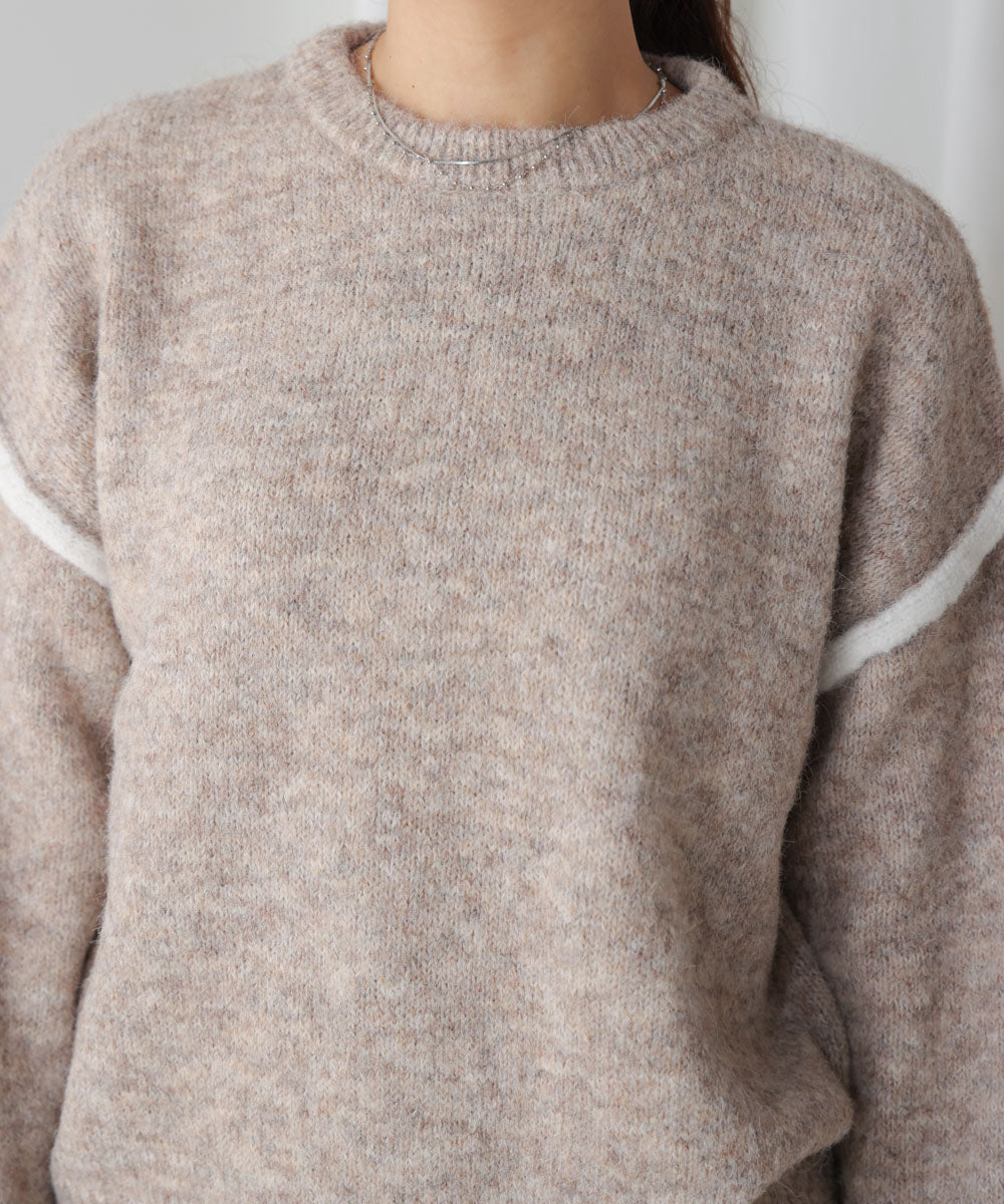 配色デザインニット