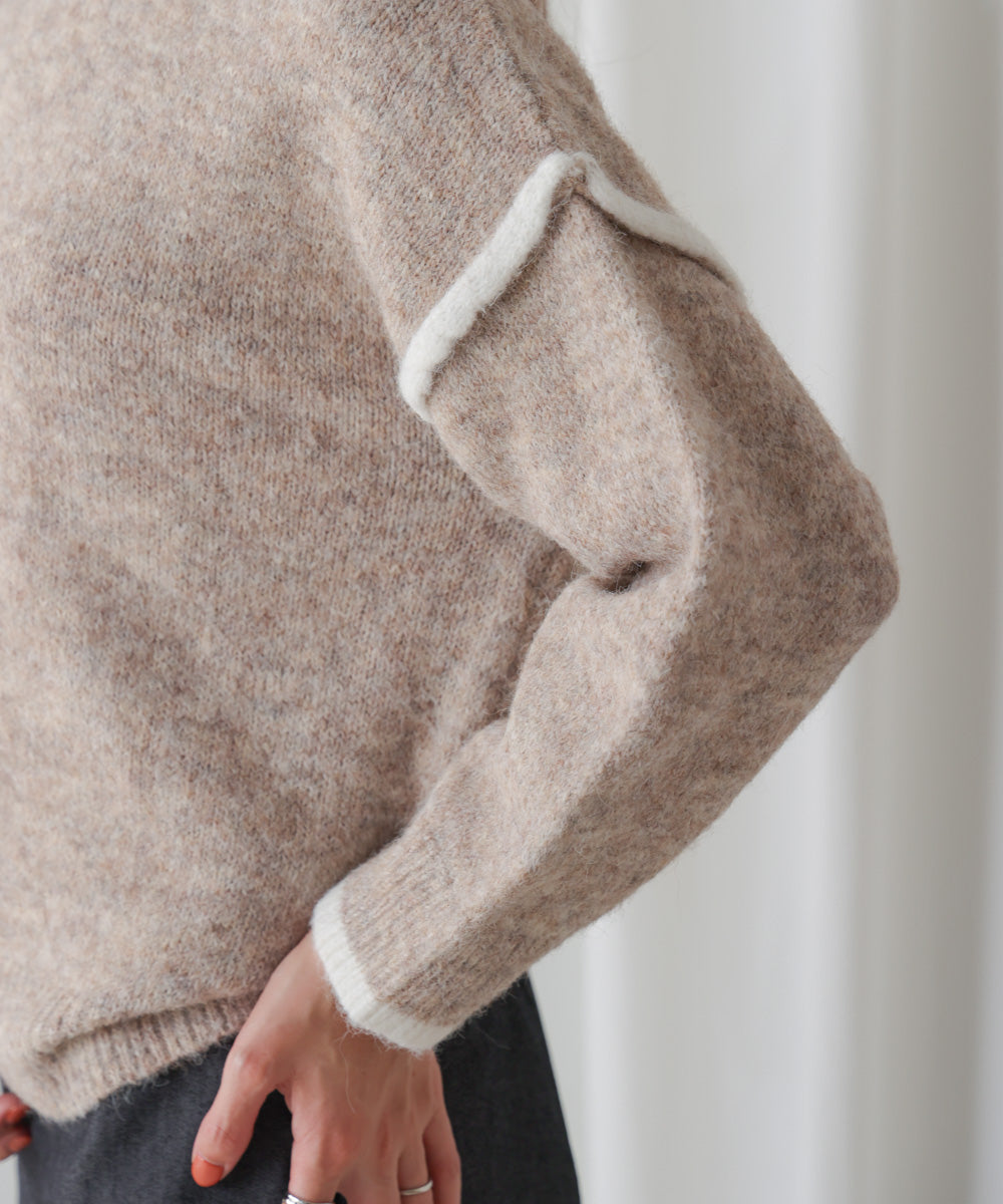 配色デザインニット