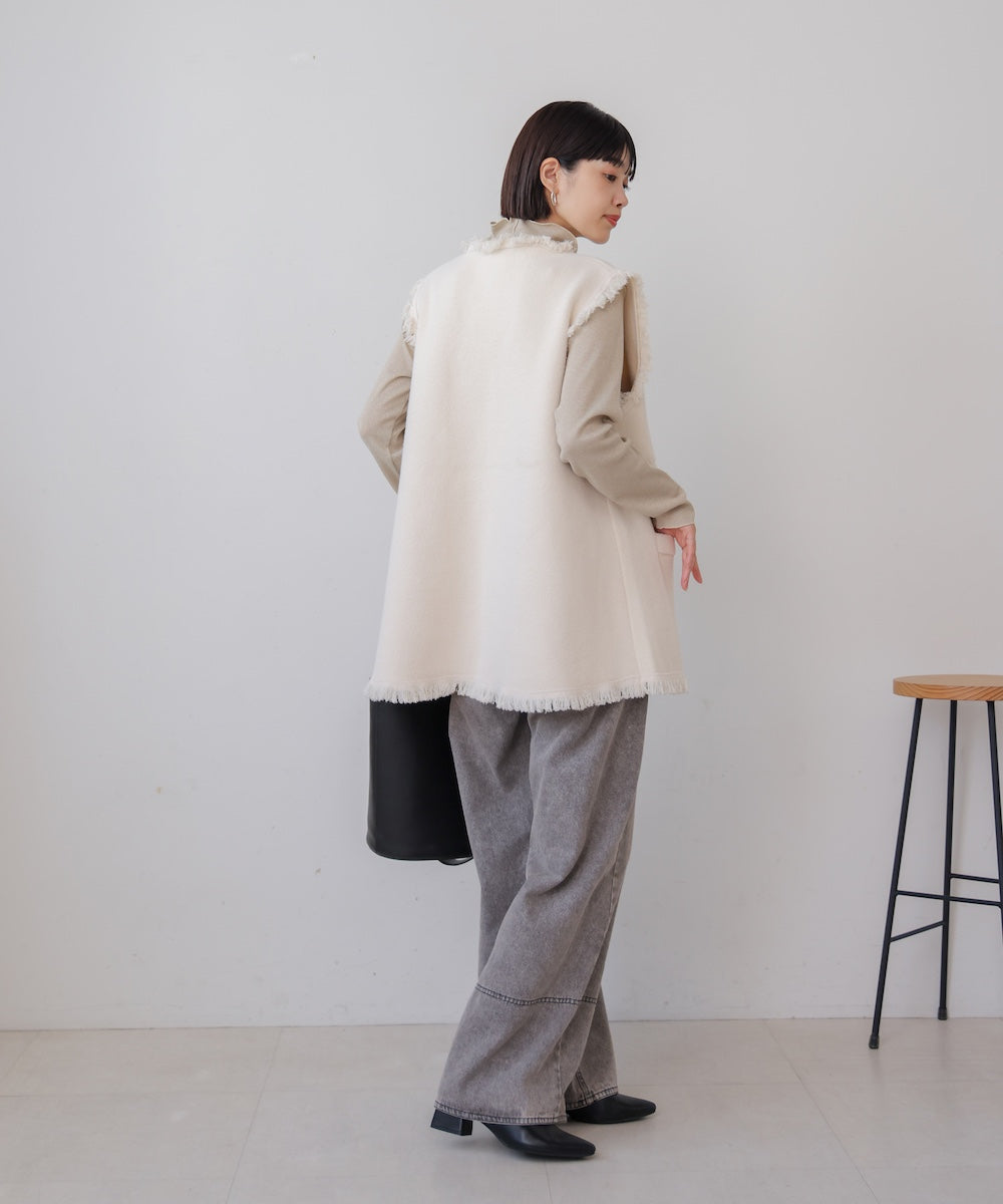 ポケット付きフリンジベスト