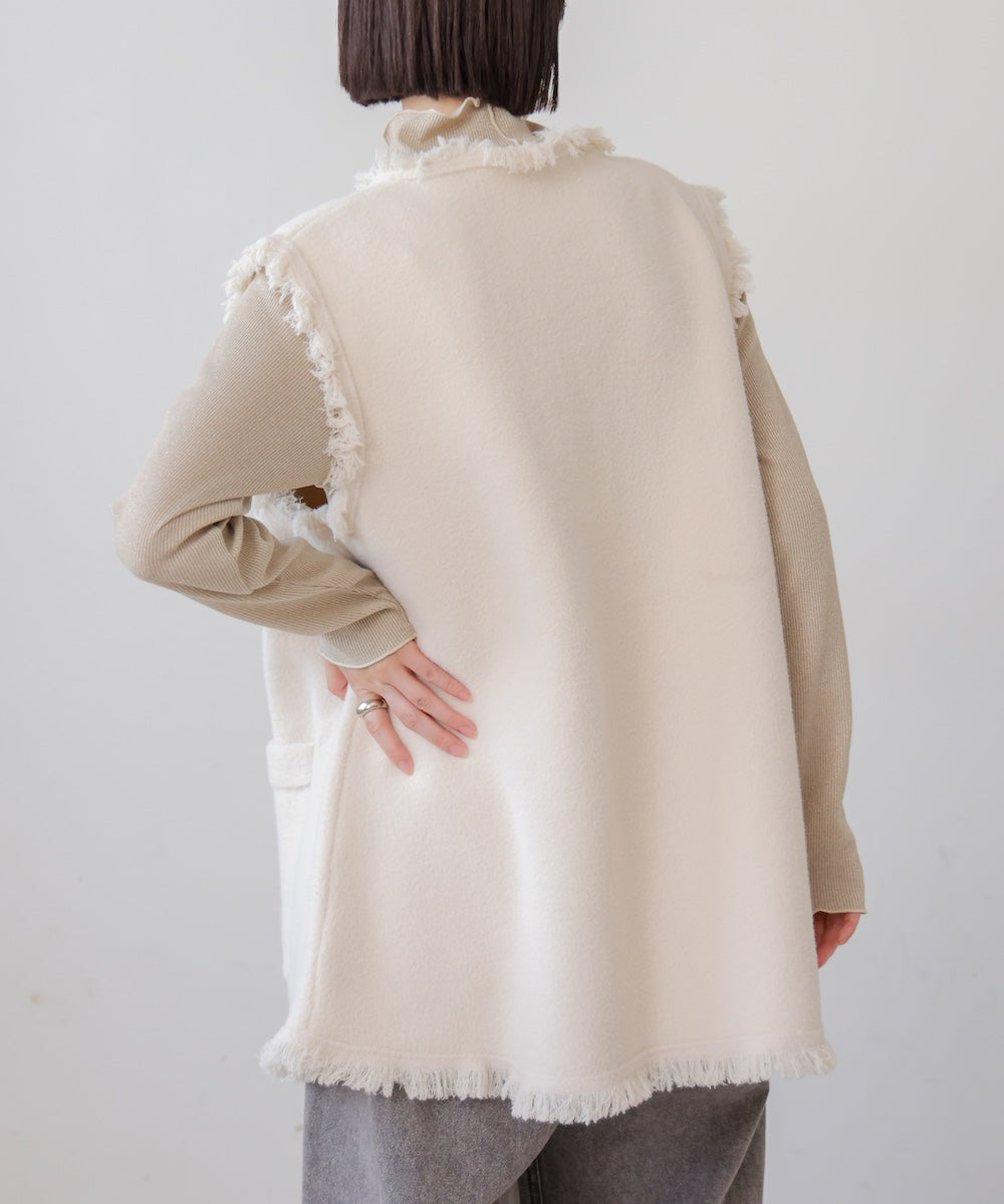 ポケット付きフリンジベスト