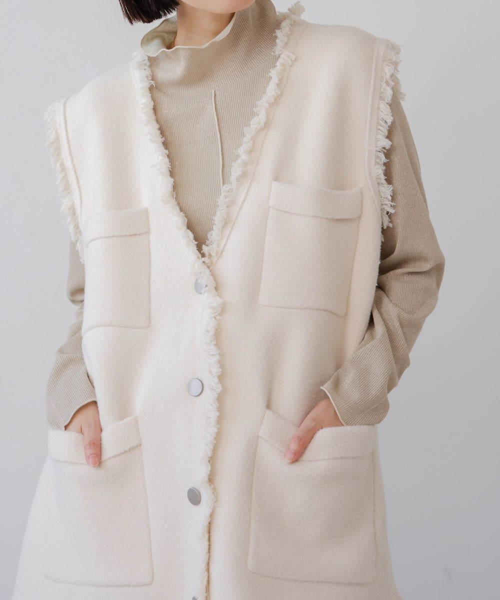 ポケット付きフリンジベスト