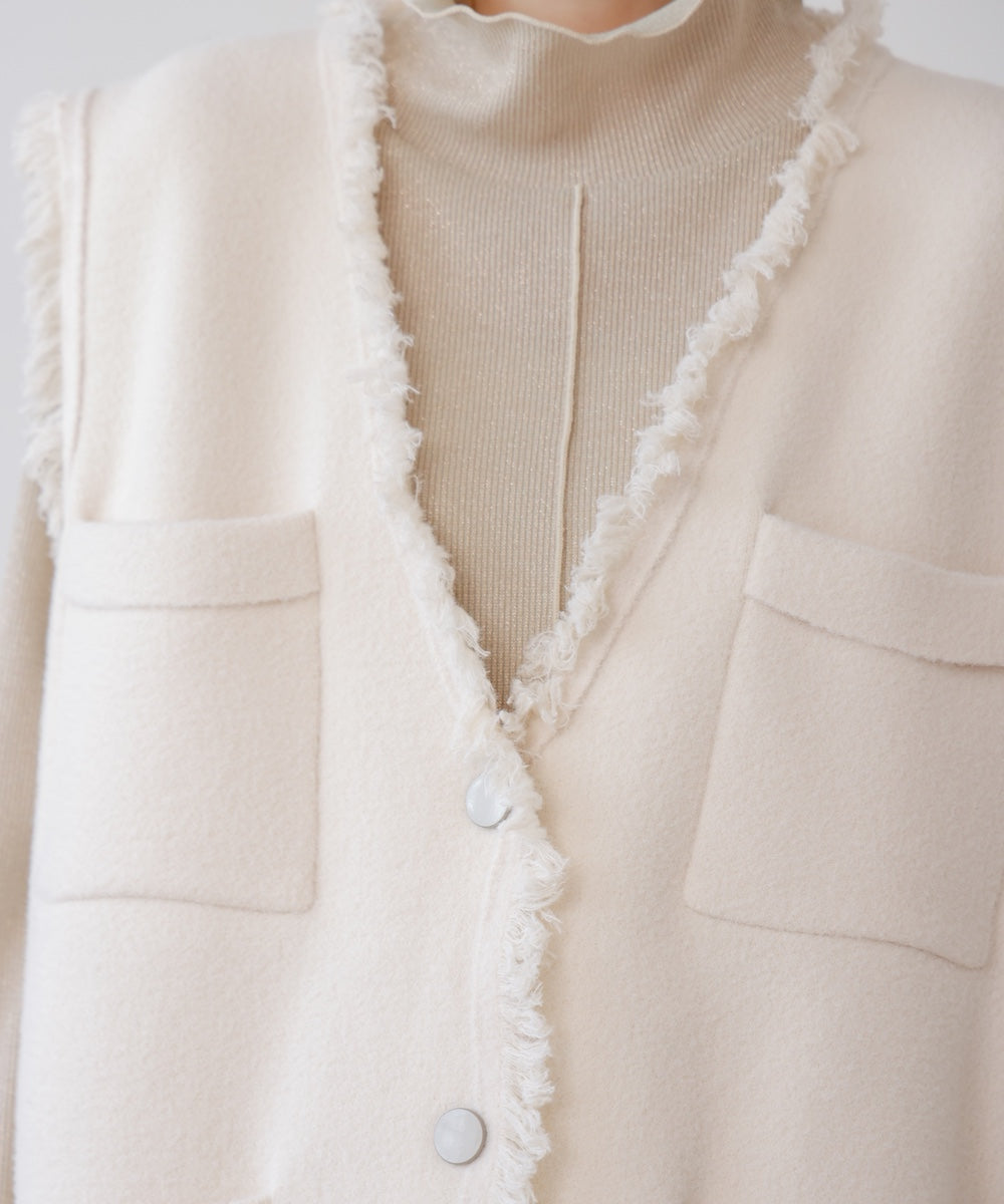 ポケット付きフリンジベスト