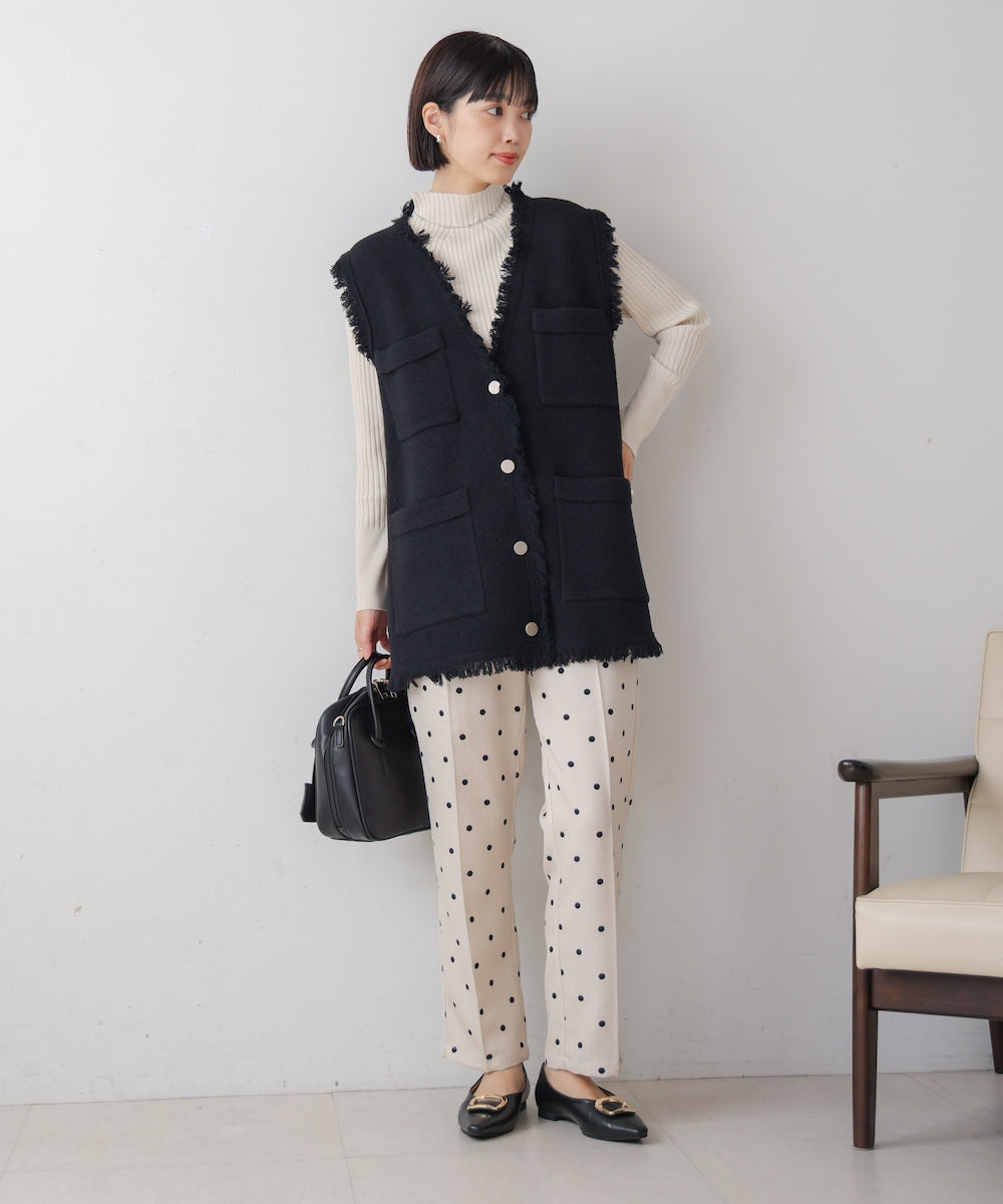 ポケット付きフリンジベスト