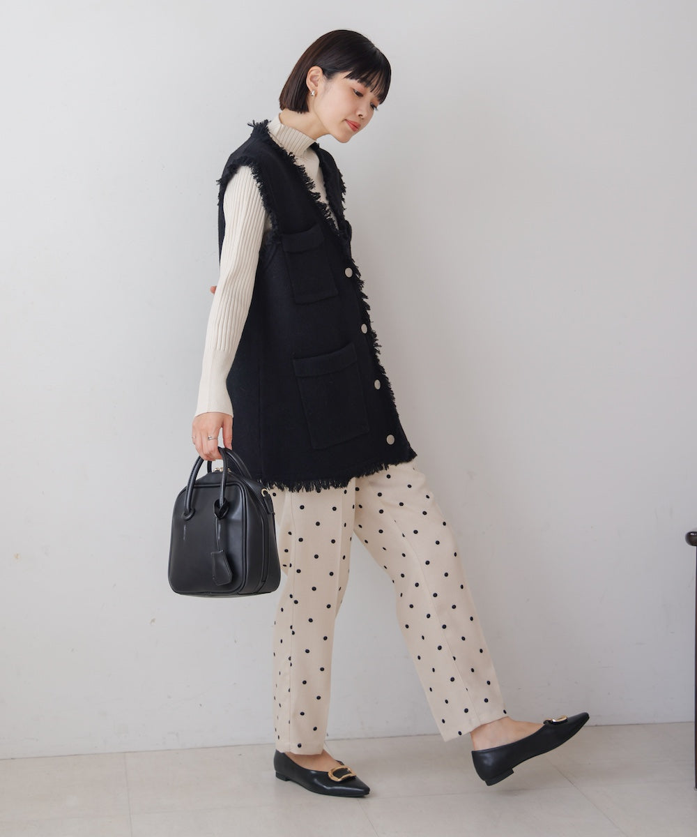 ポケット付きフリンジベスト