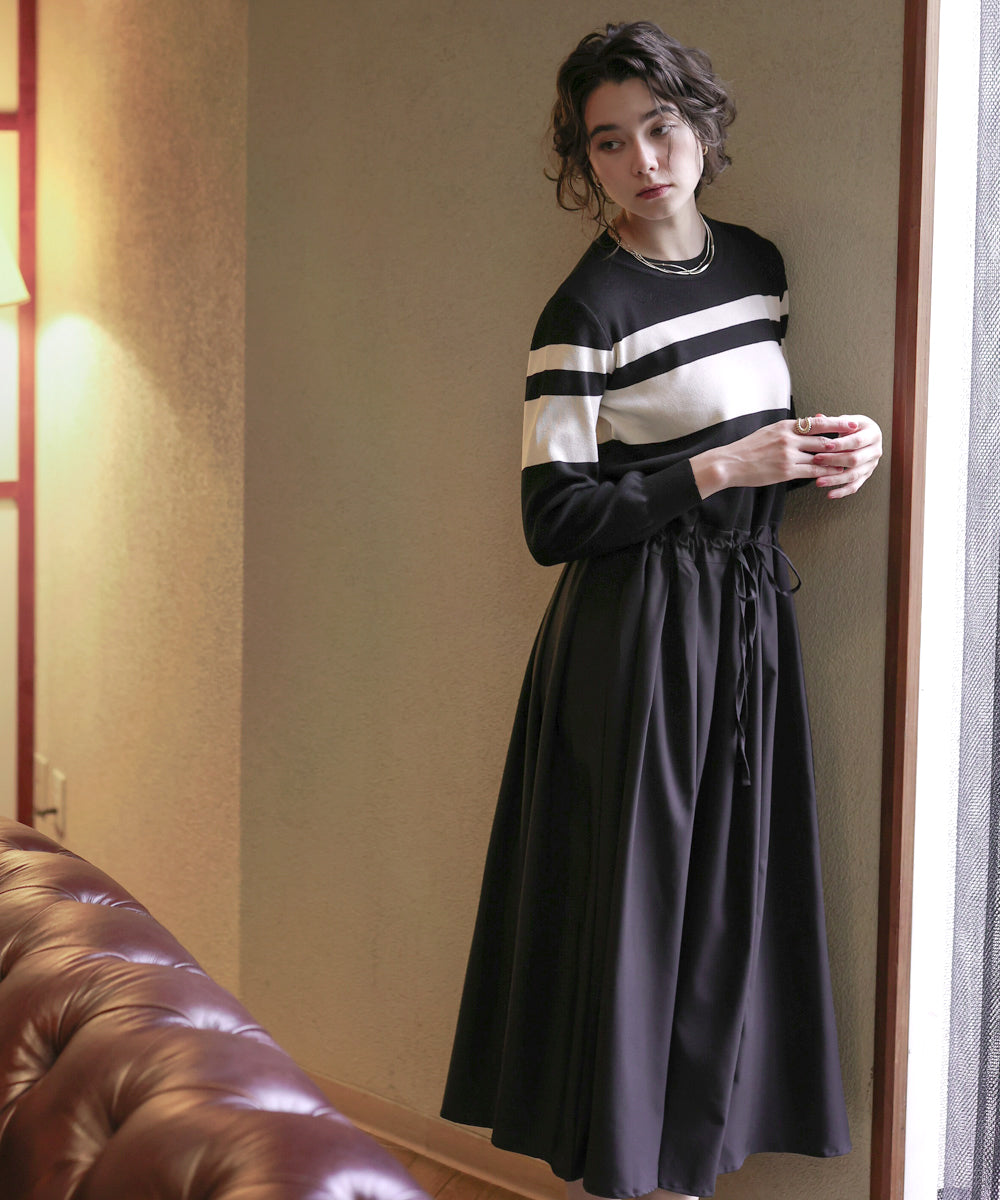 マルチボーダーワンピース