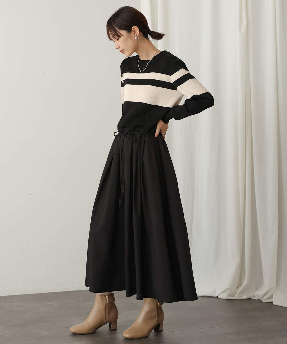 マルチボーダーワンピース