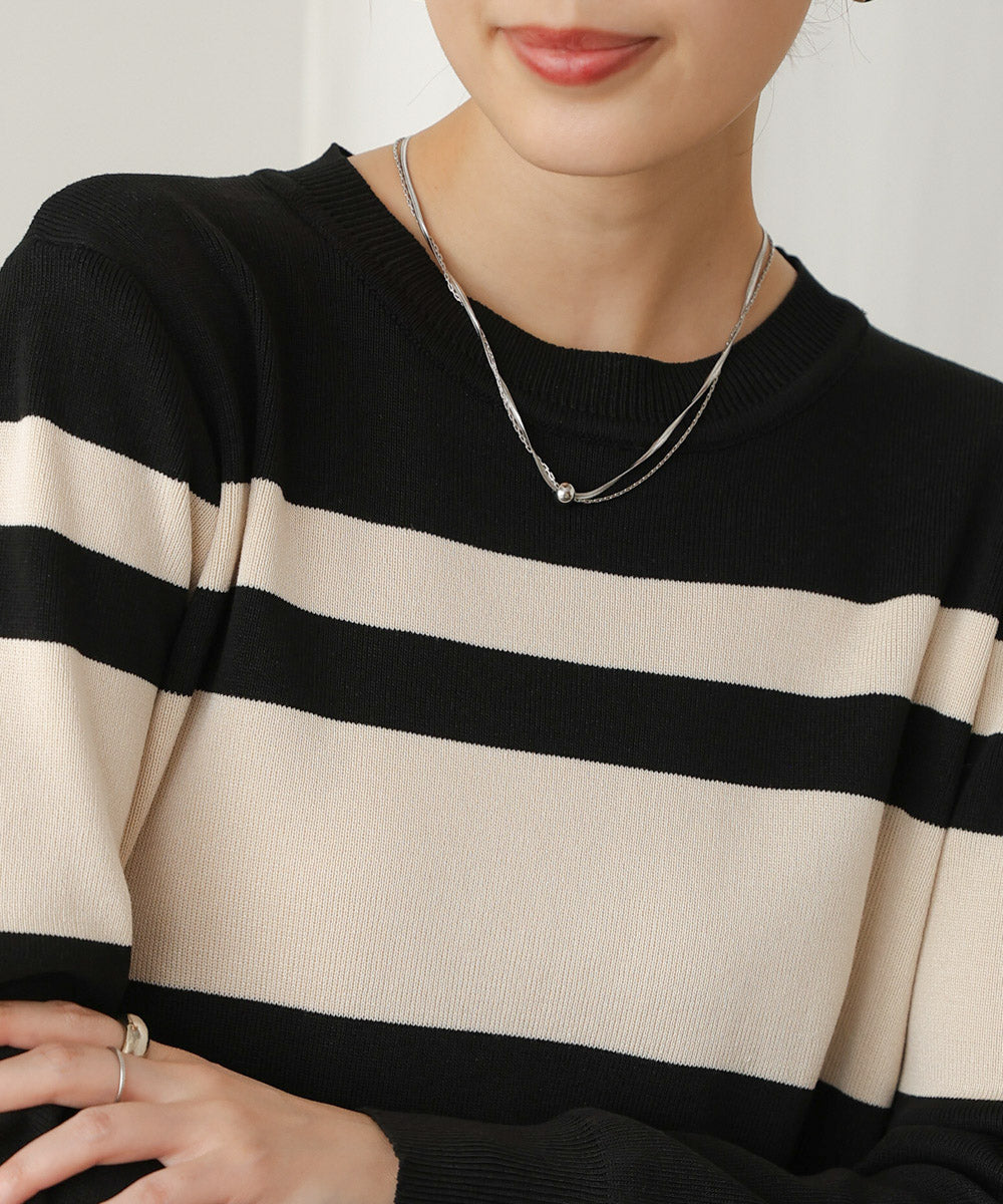 マルチボーダーワンピース