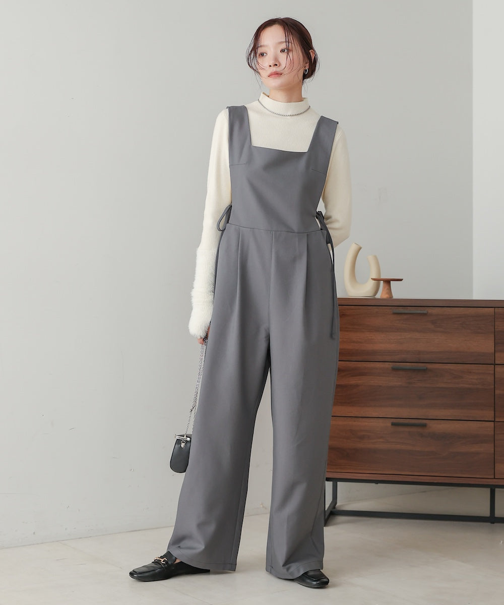 【S・Mサイズ展開】サイドリボンオールインワン