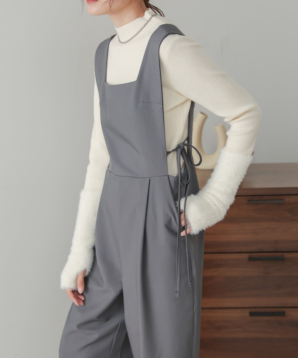 【S・Mサイズ展開】サイドリボンオールインワン