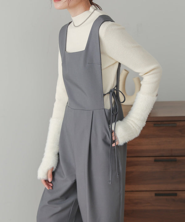 【S・Mサイズ展開】サイドリボンオールインワン