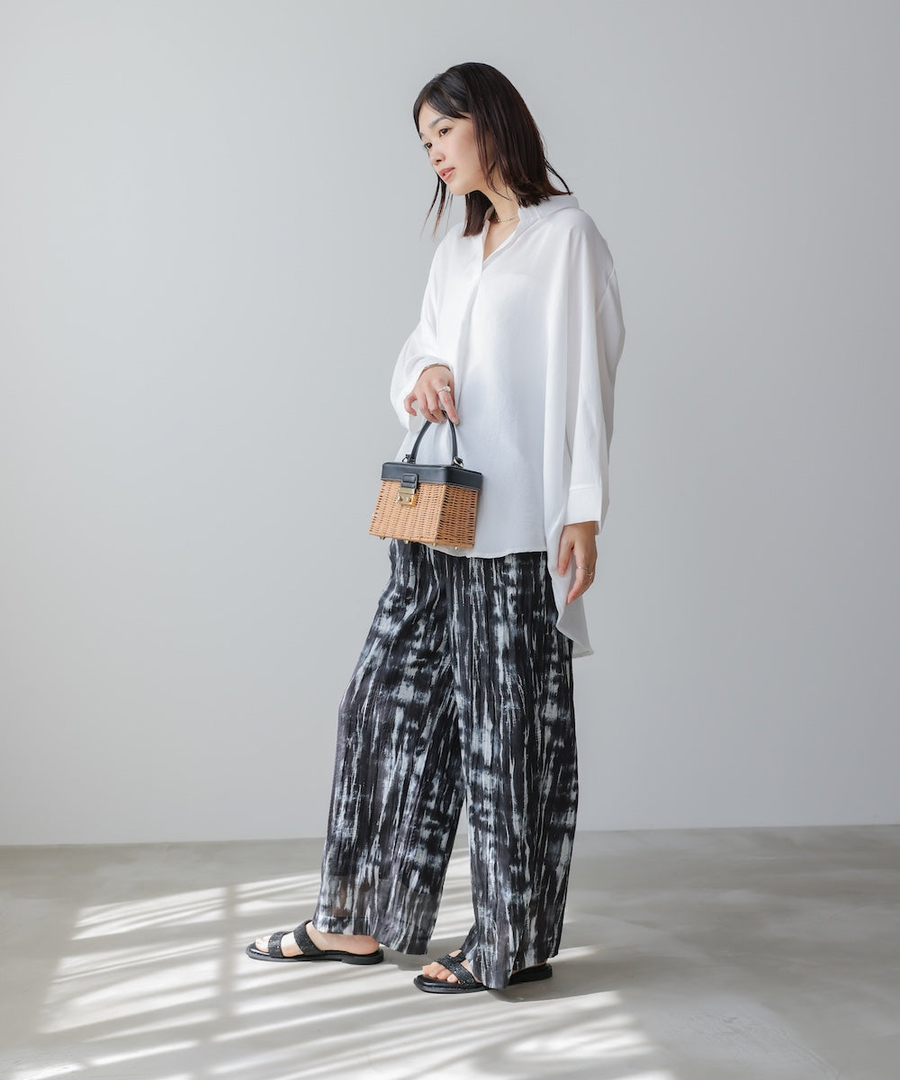 【新色追加】麻ライクスキッパーブラウス