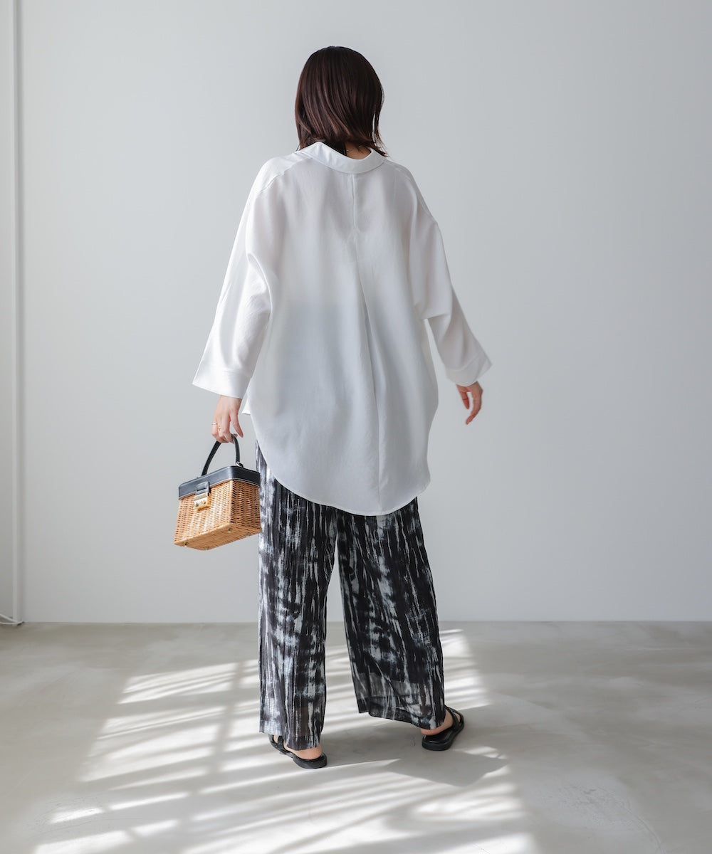 【新色追加】麻ライクスキッパーブラウス